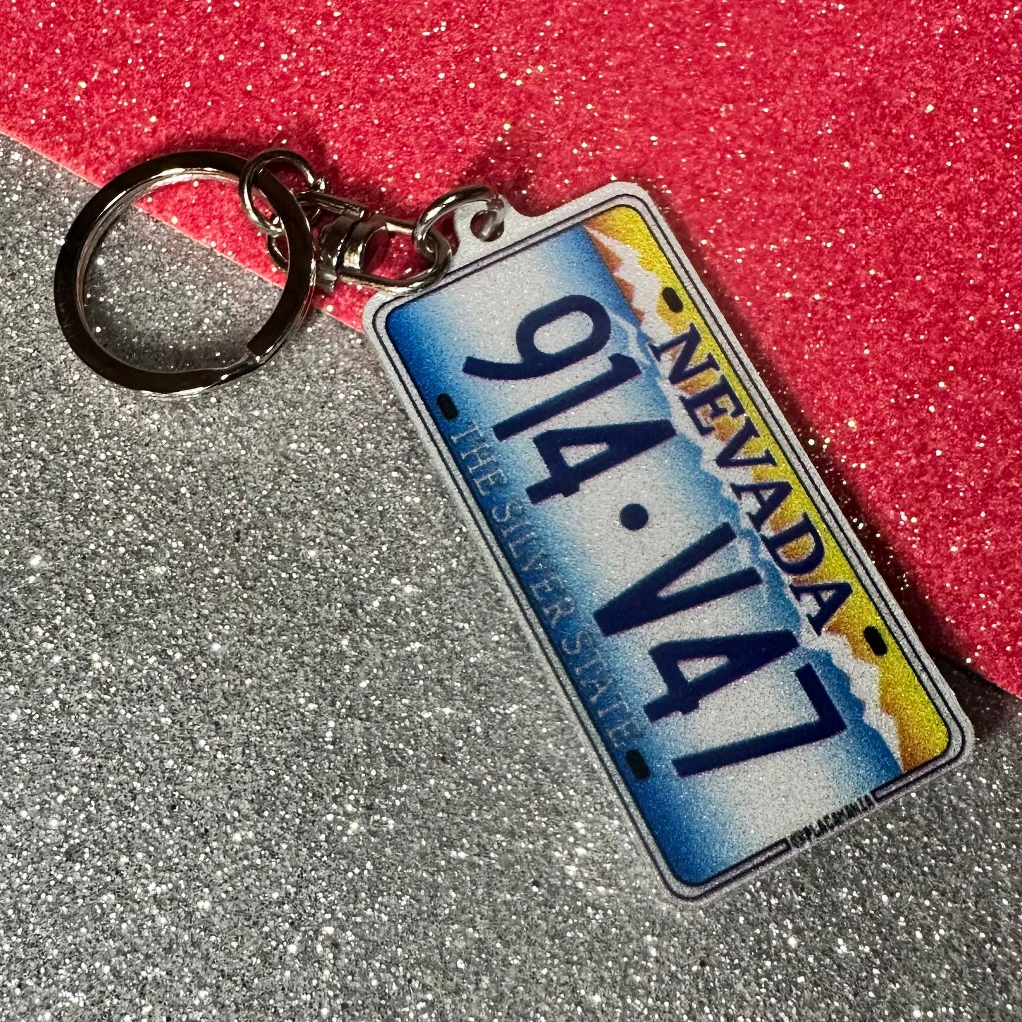Nevada License Plate Custom Keychain