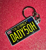 California License Plate Custom Keychain