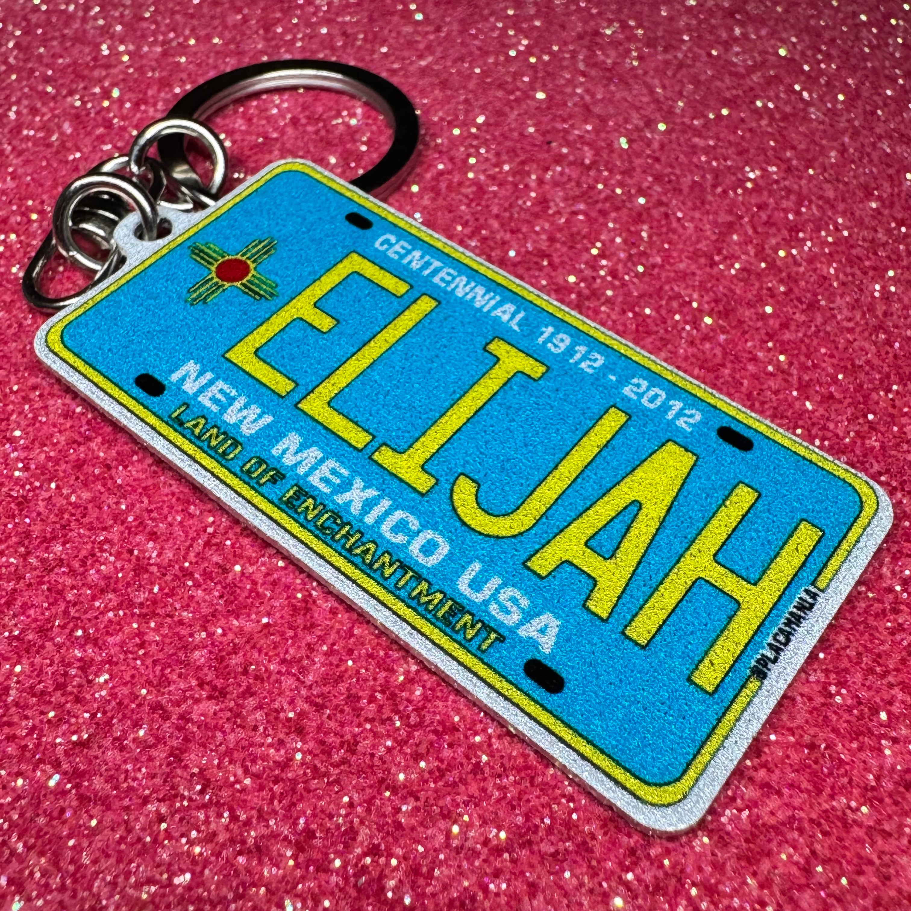 New Mexico License Plate Custom Keychain