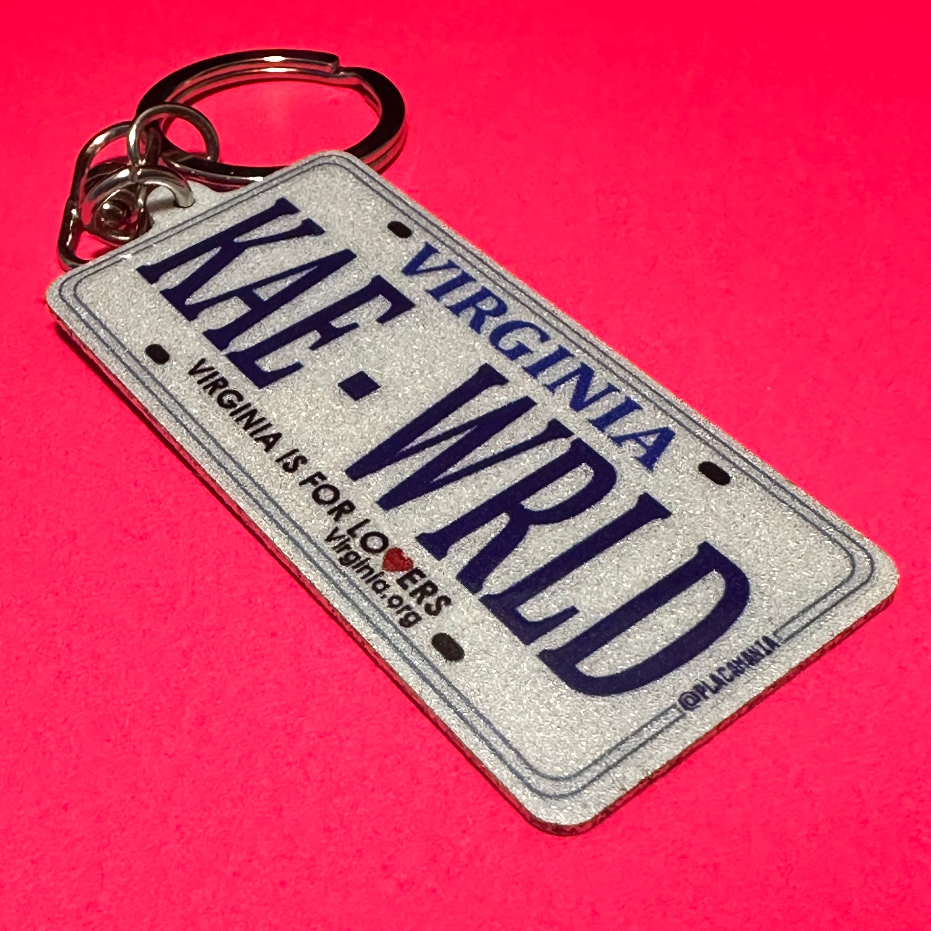 Virginia License Plate Custom Keychain