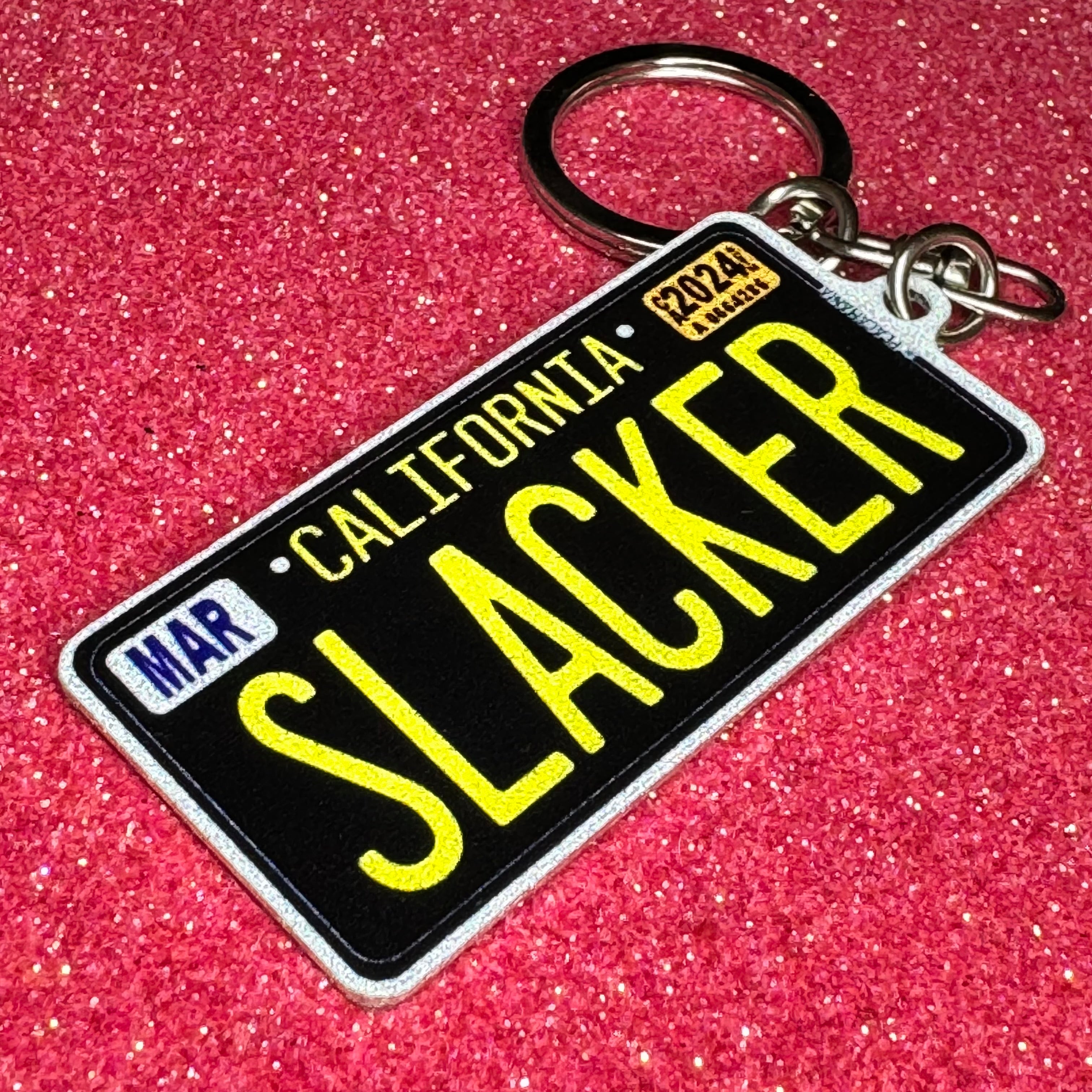 California License Plate Custom Keychain