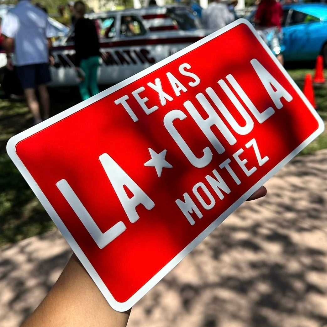 Custom US Aluminium Embossed Vanity License Plate