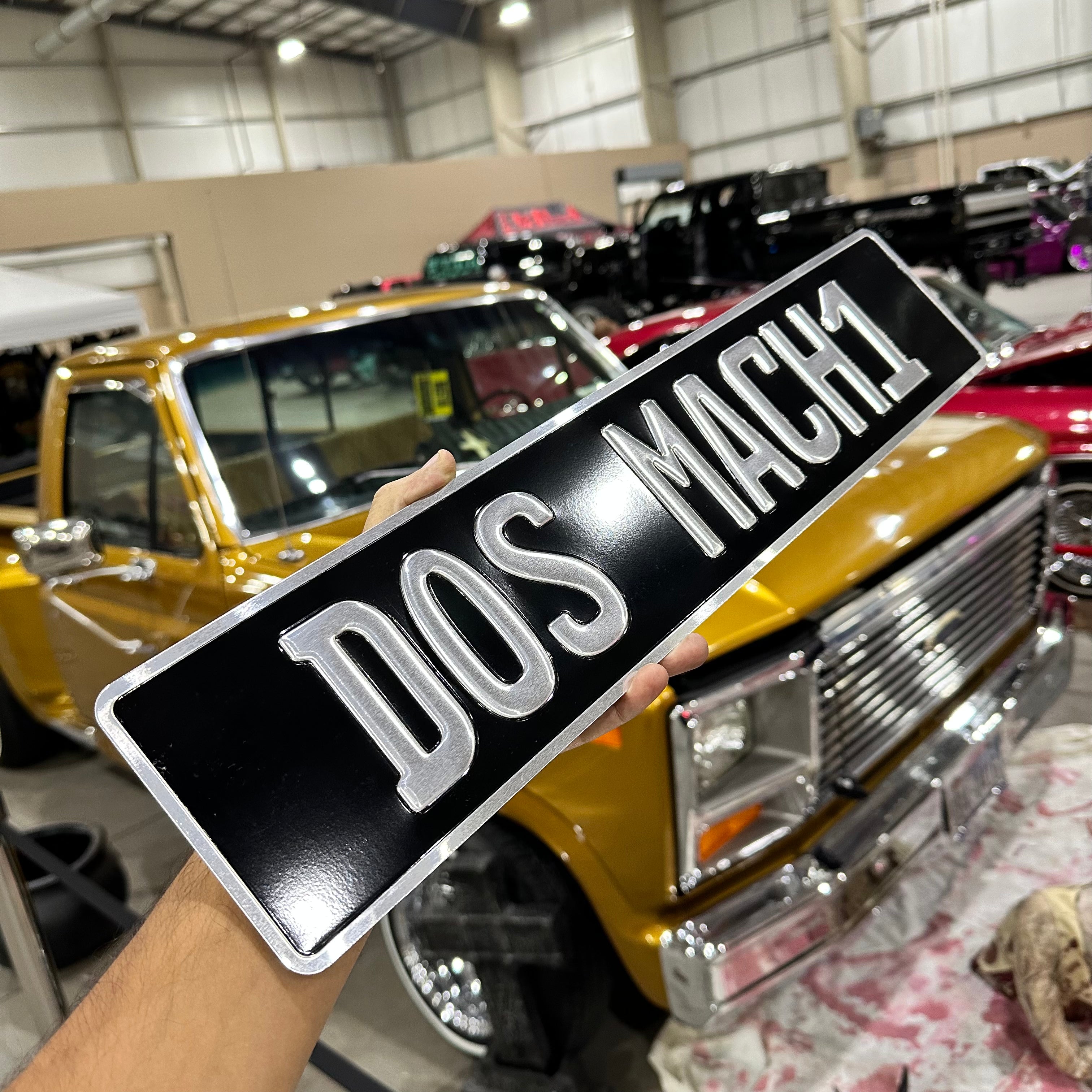 Custom European Aluminium Embossed Vanity License Plate