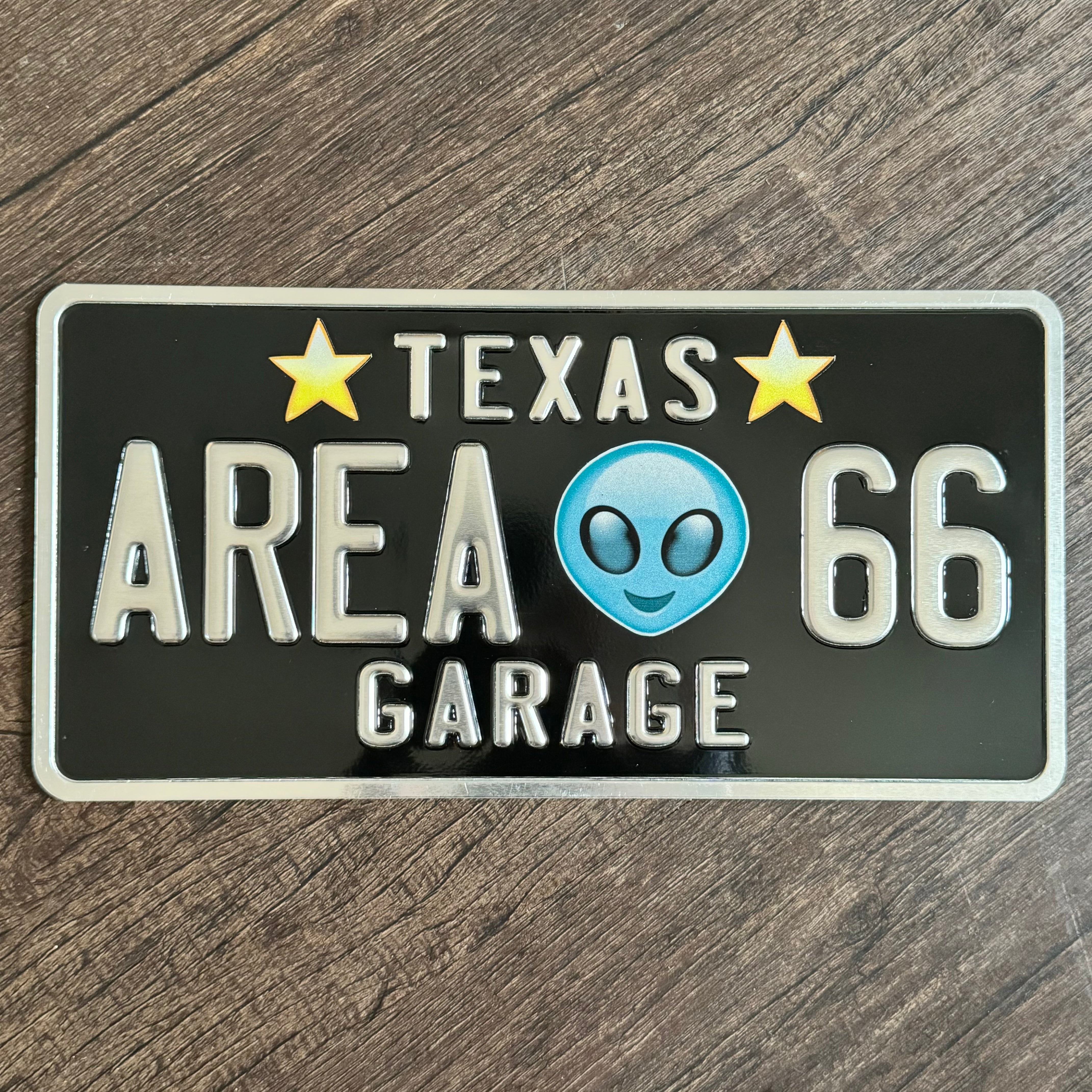 Custom US Aluminium Embossed Vanity License Plate