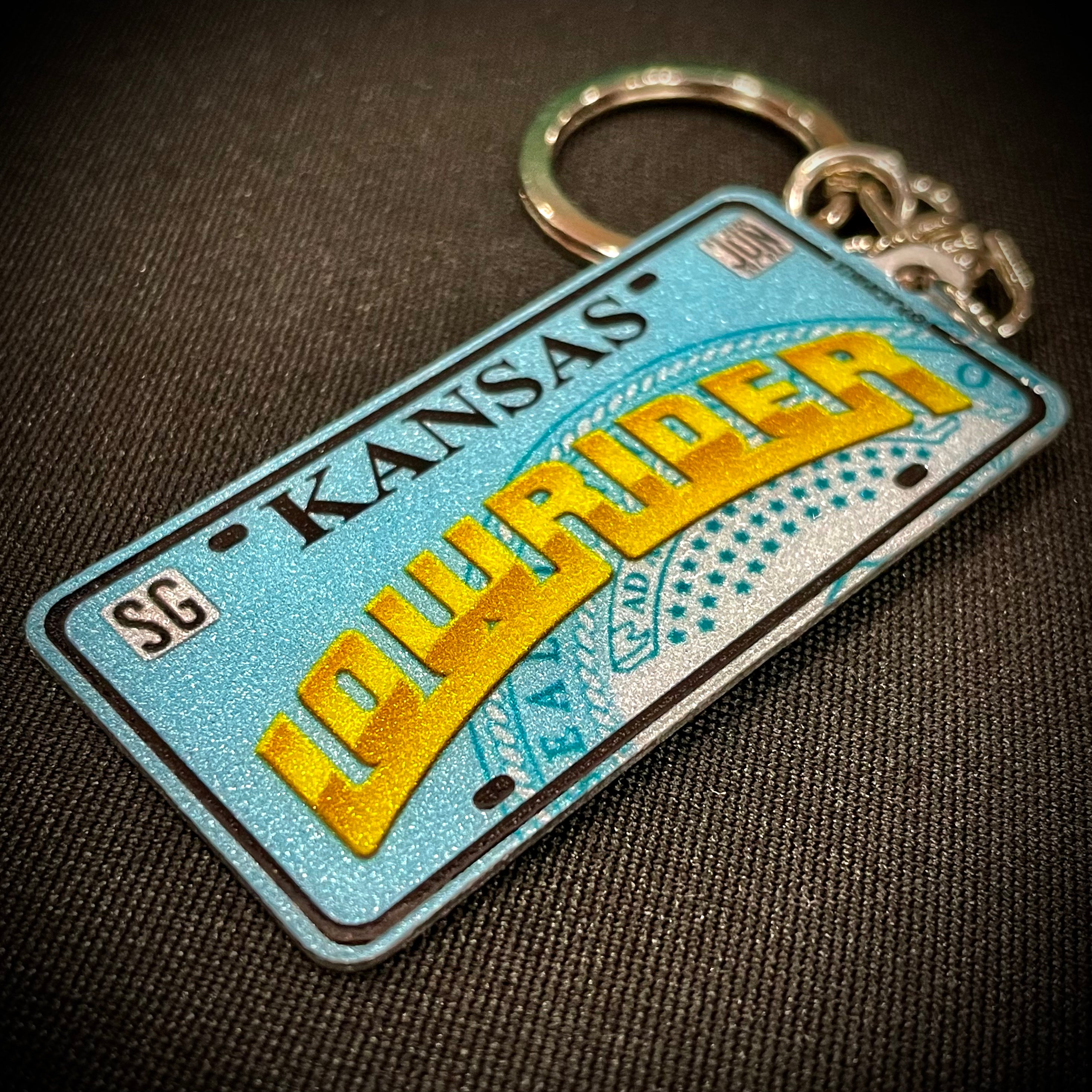 Kansas License Plate Custom Keychain