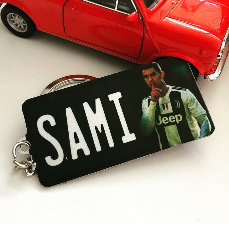 Custom US License Plate Keychain