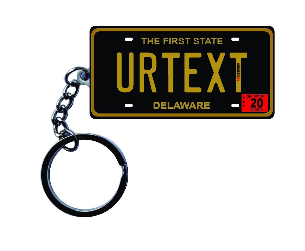 Delaware License Plate Custom Keychain