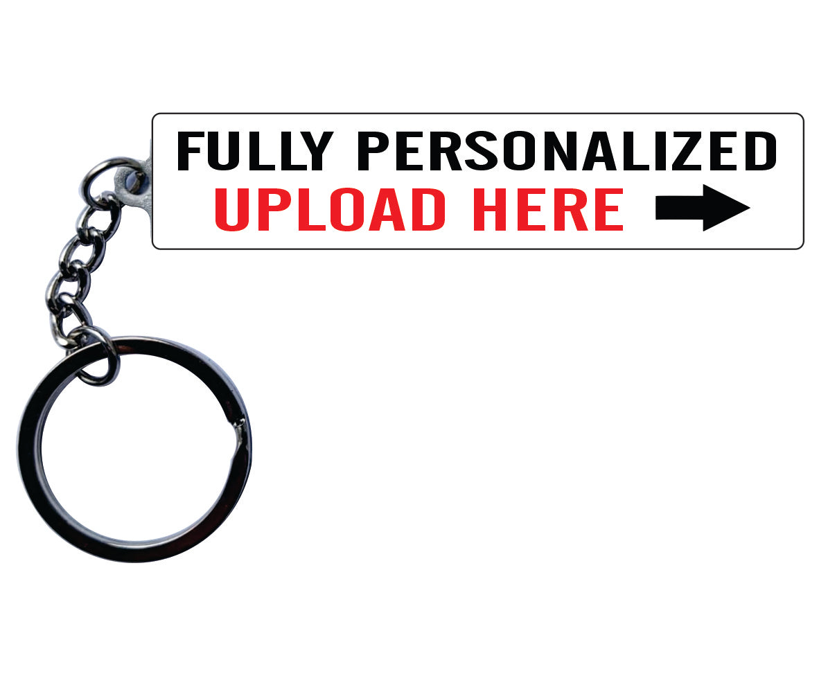 Custom European LicensePlate Keychain