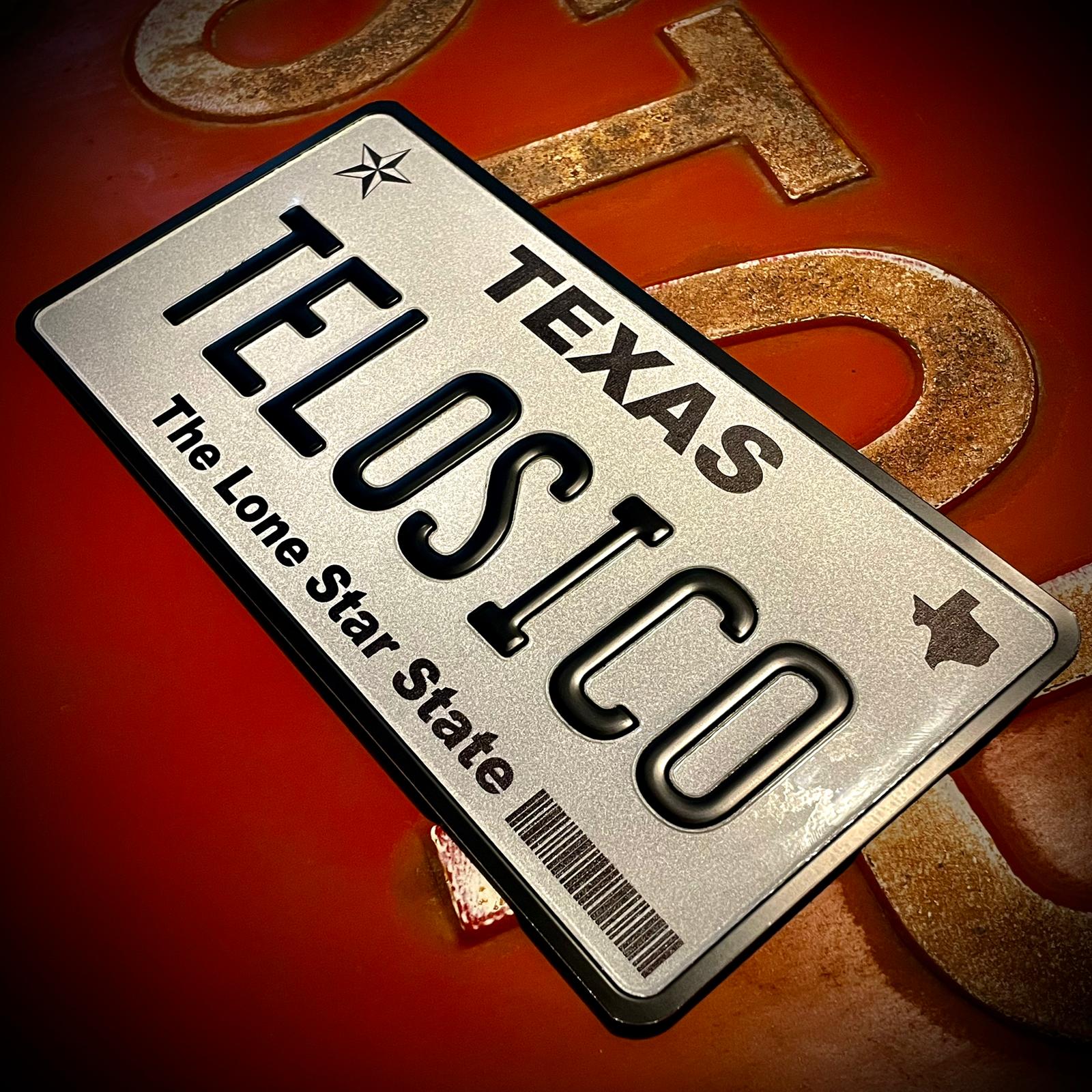 Custom US Aluminium Embossed Vanity License Plate