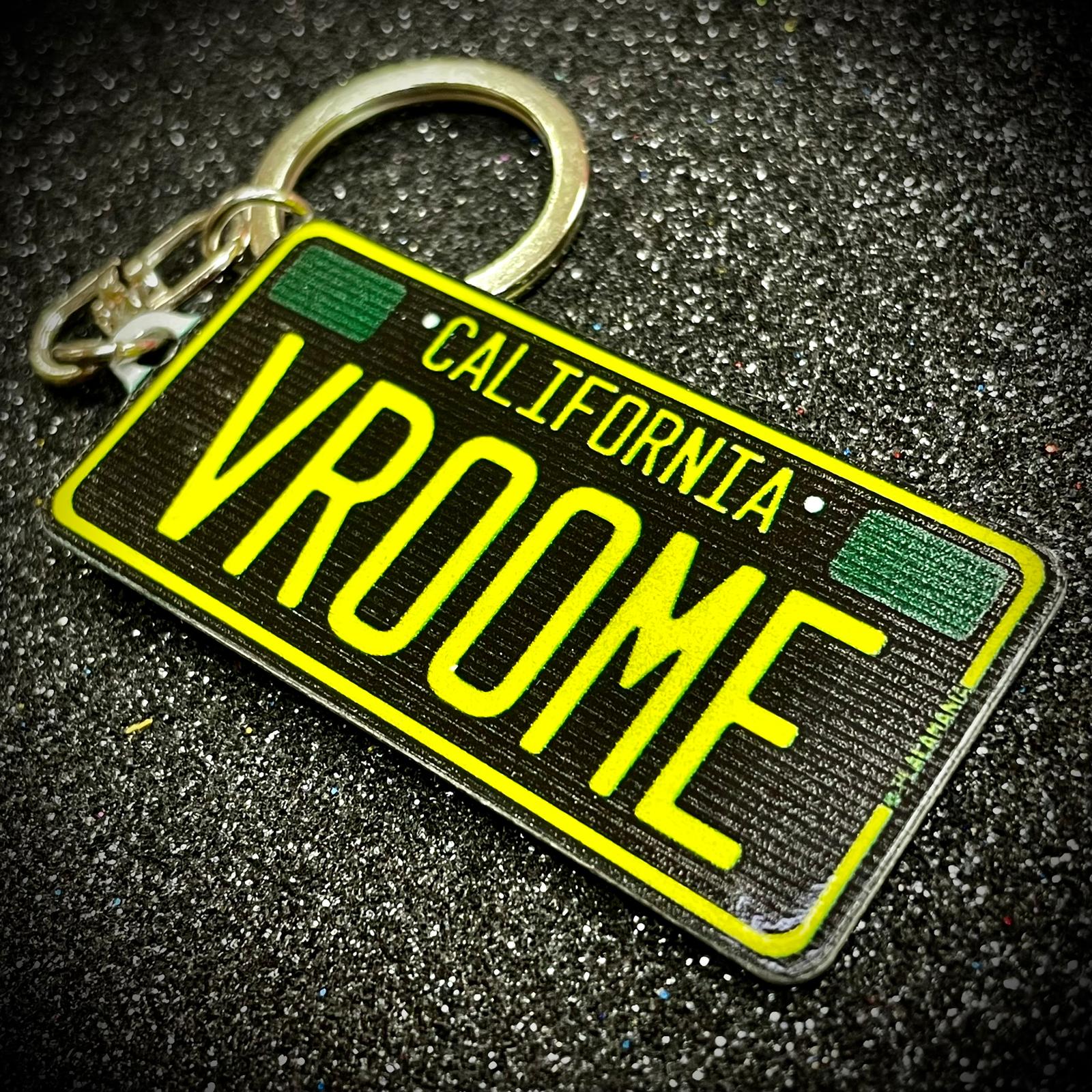 California License Plate Custom Keychain