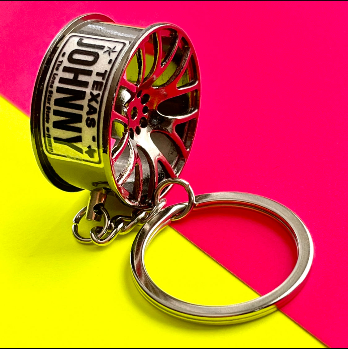 Personalized Keychain Miniature Wheel