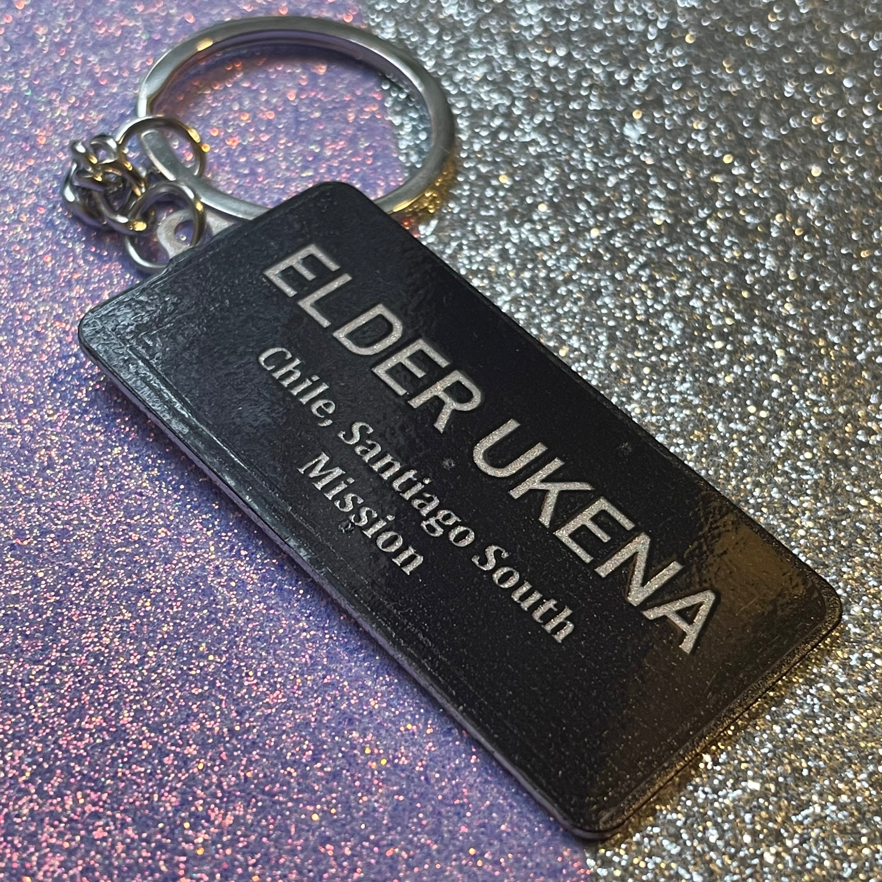 Personalized LDS Missionary Keychain