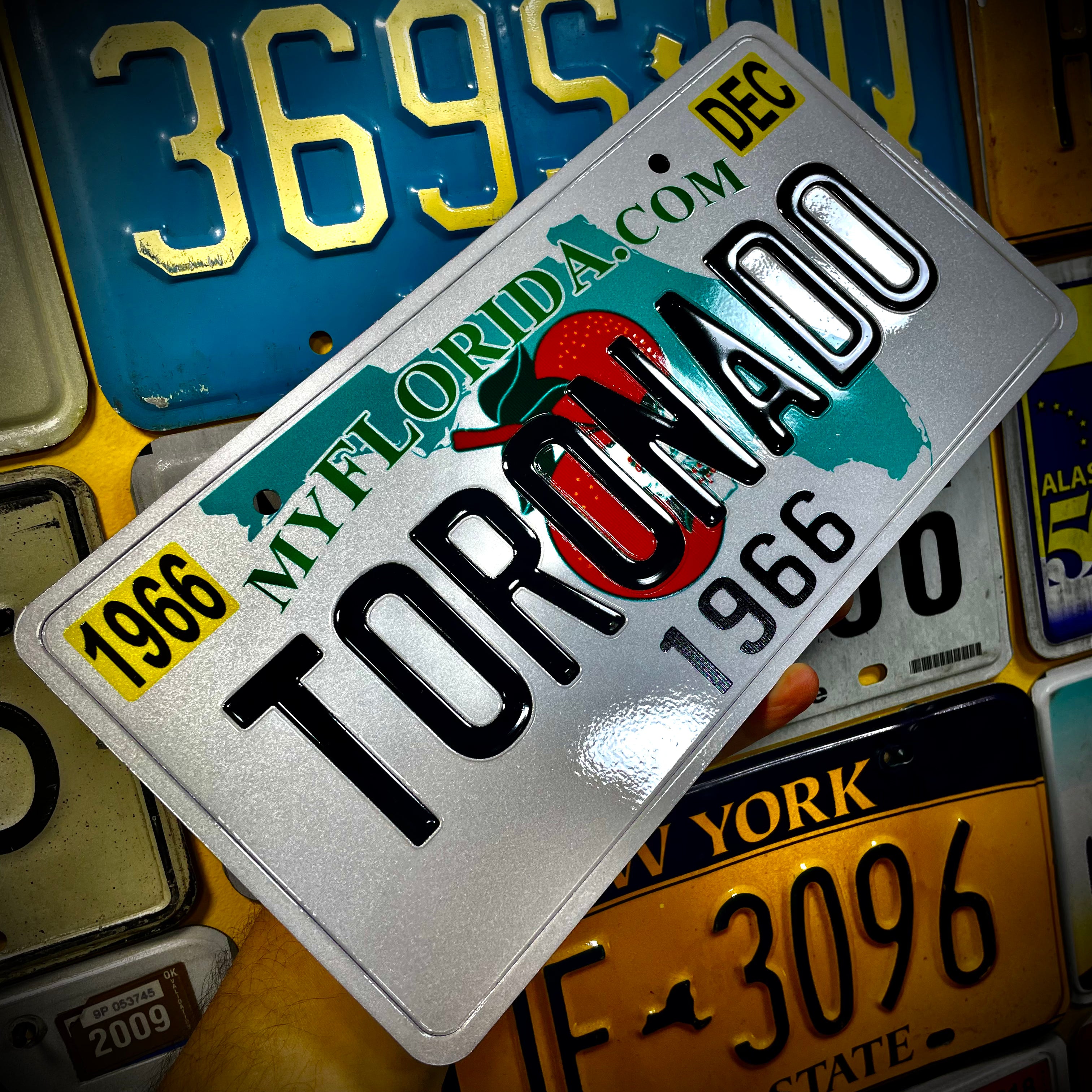 Custom US Aluminium Embossed Vanity License Plate