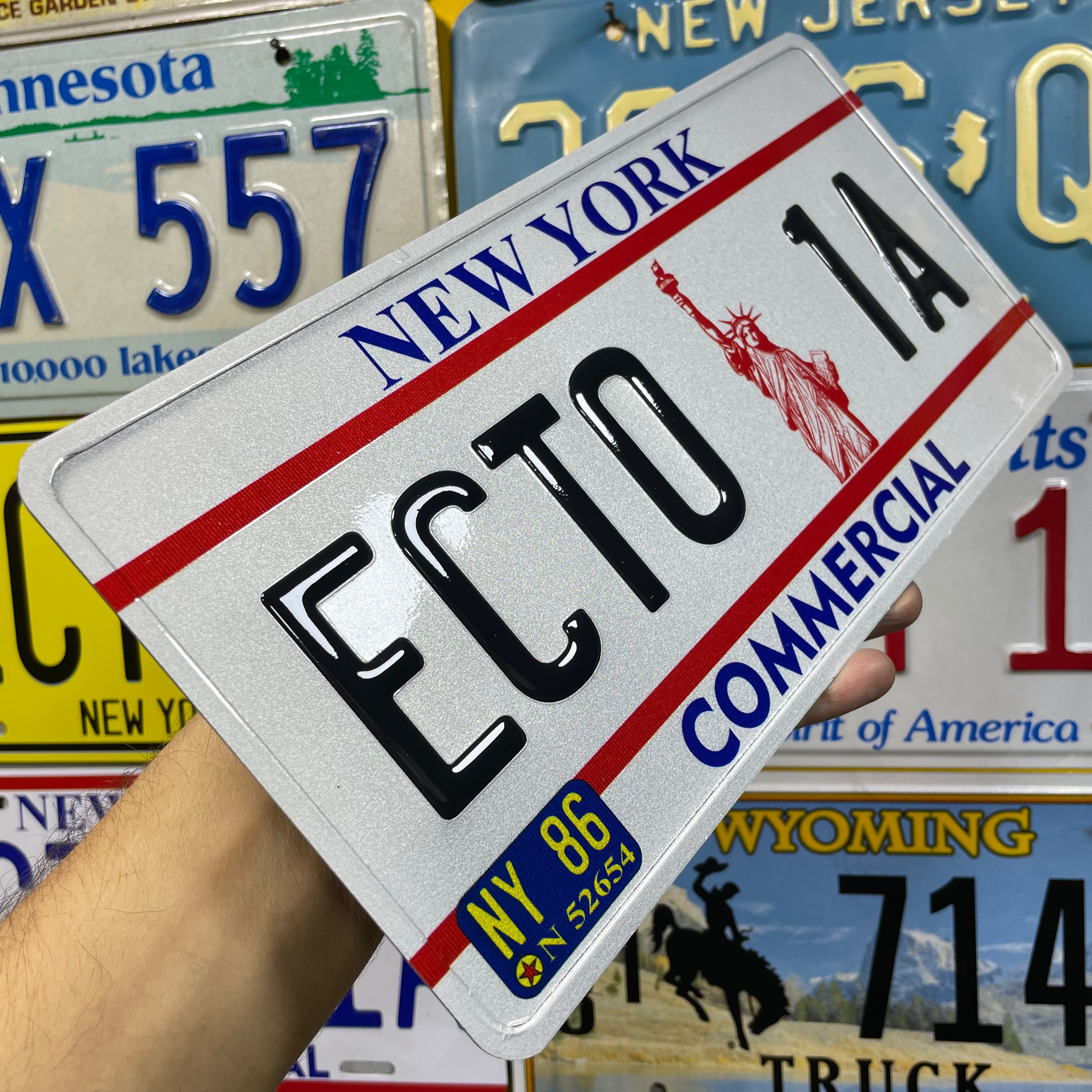 Custom US Aluminium Embossed Vanity License Plate