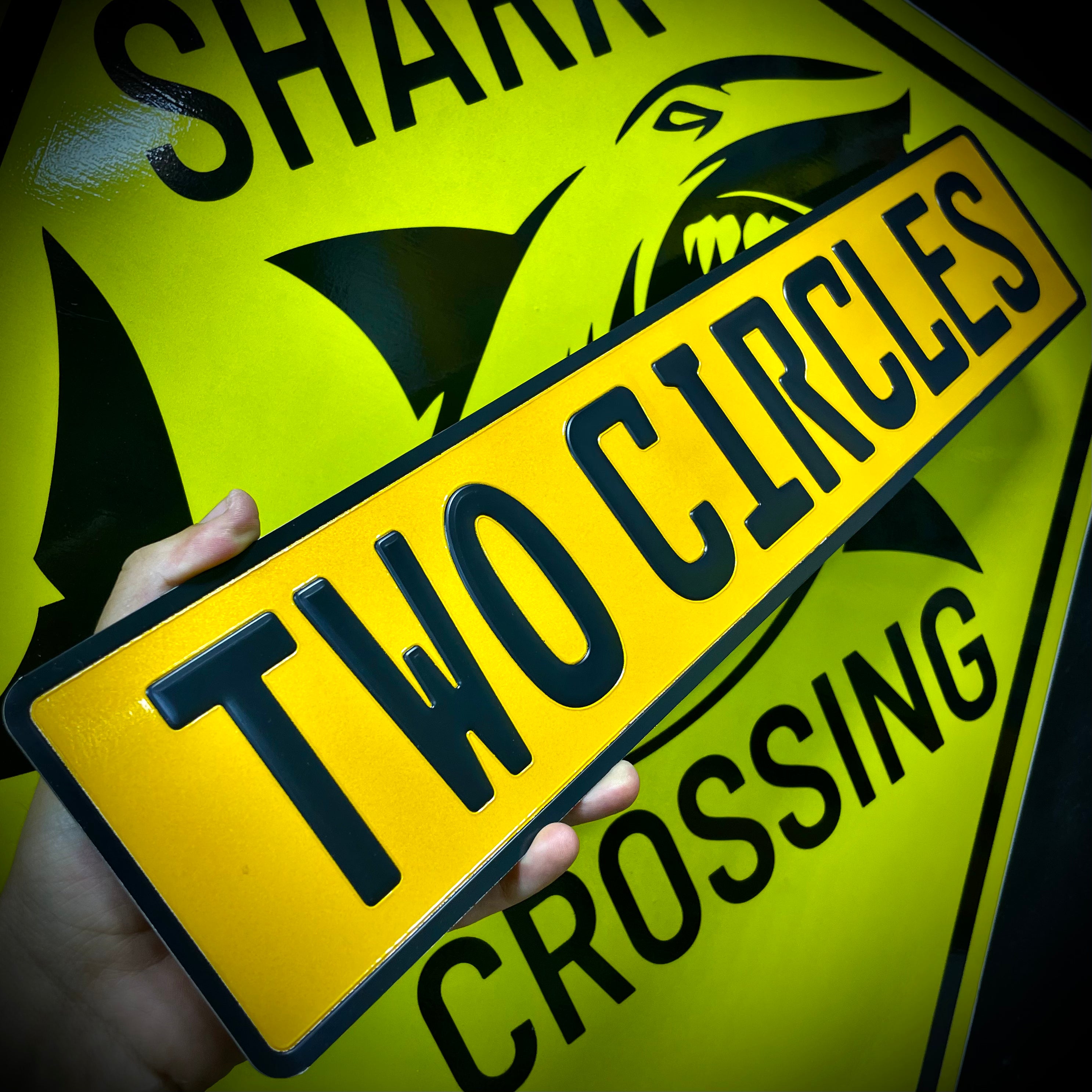 Custom European Aluminium Embossed Vanity License Plate