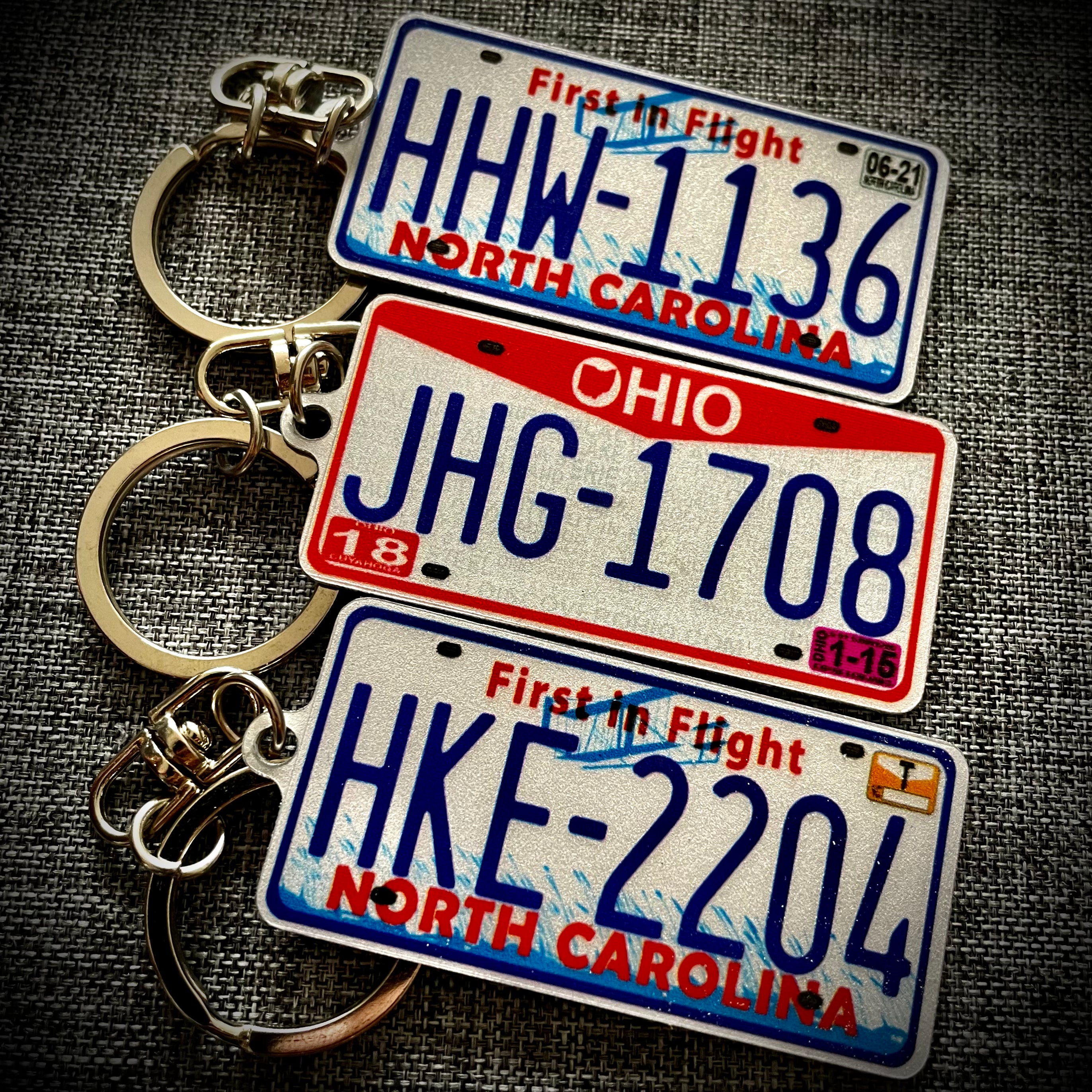Ohio License Plate Custom Keychain