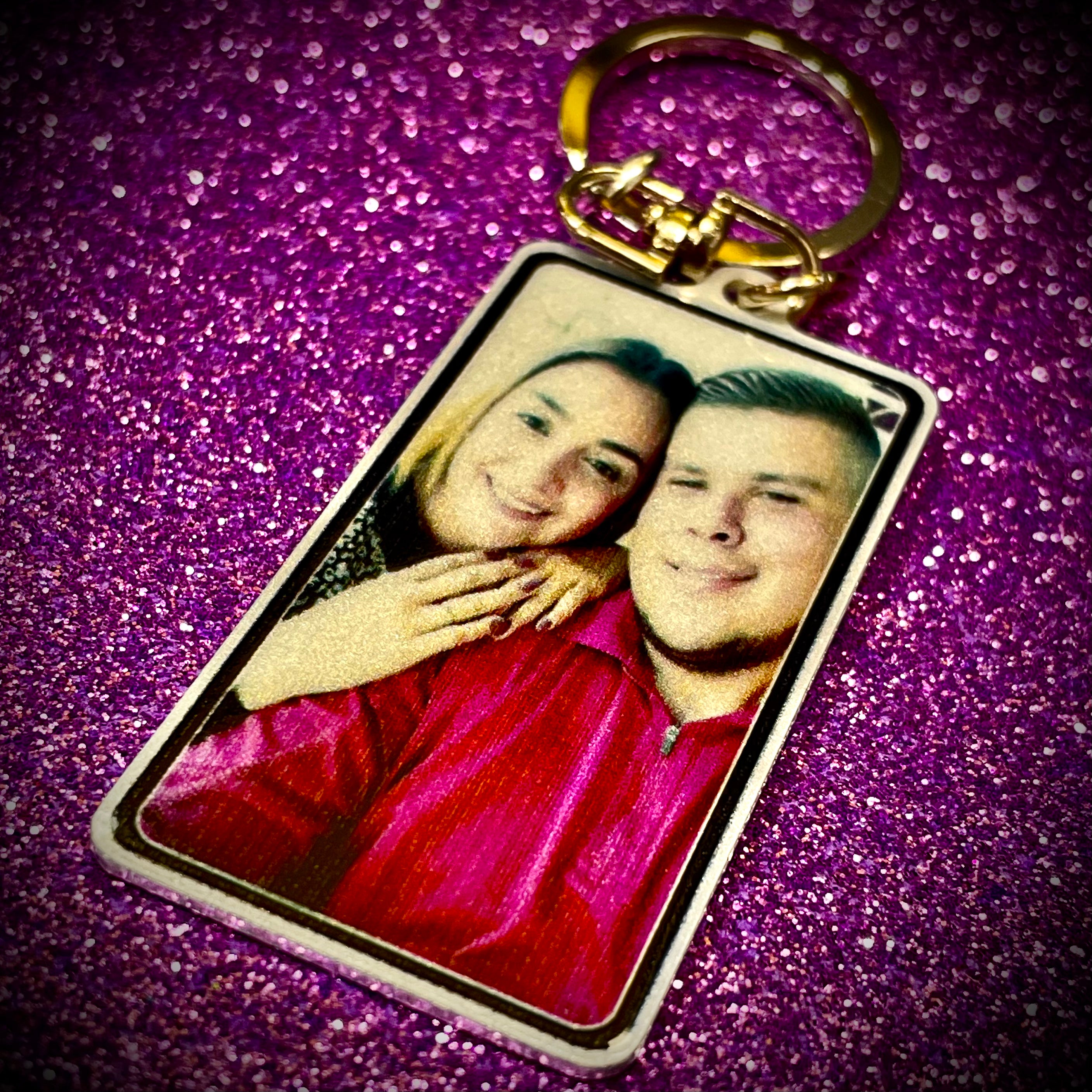 Custom US License Plate Keychain