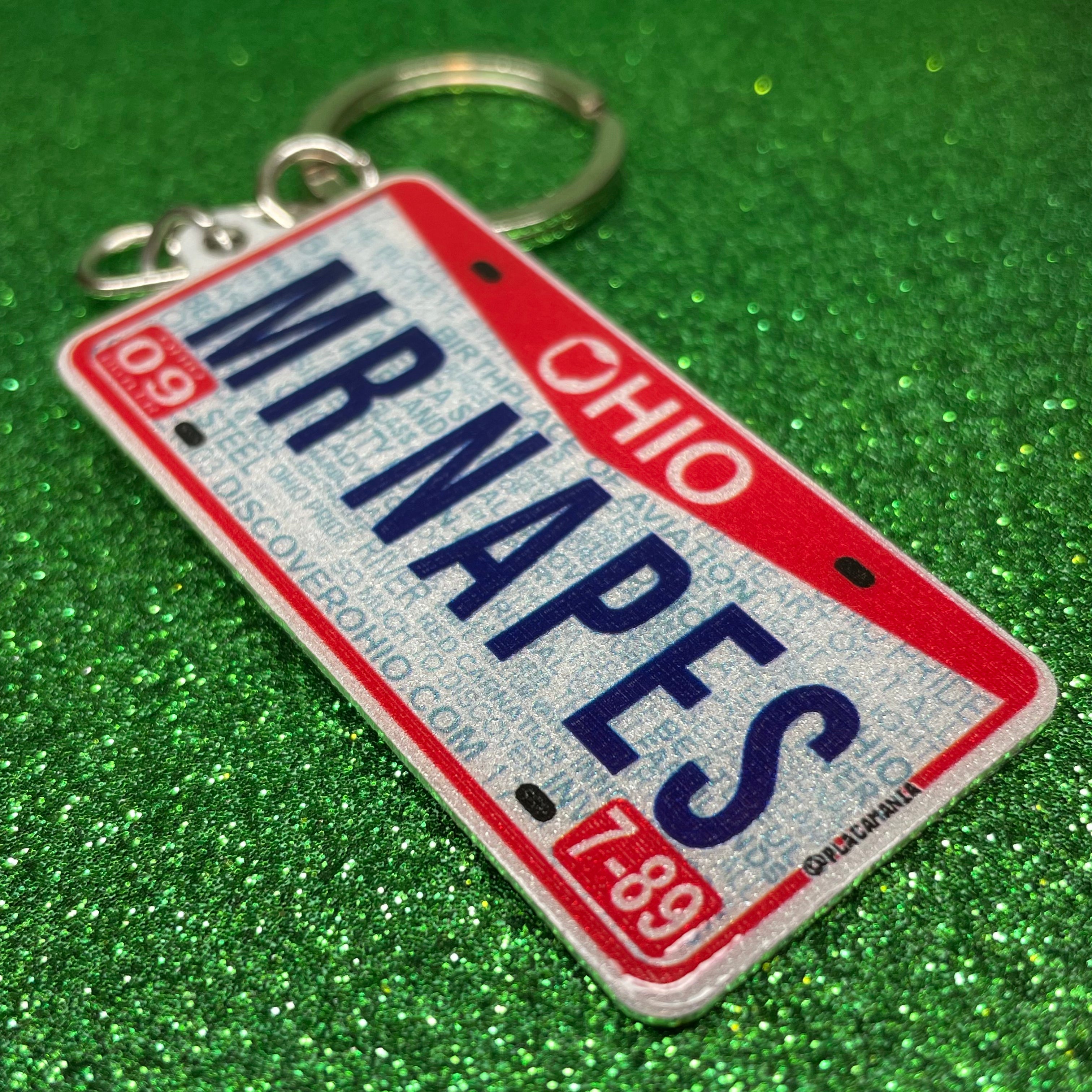 Ohio License Plate Custom Keychain