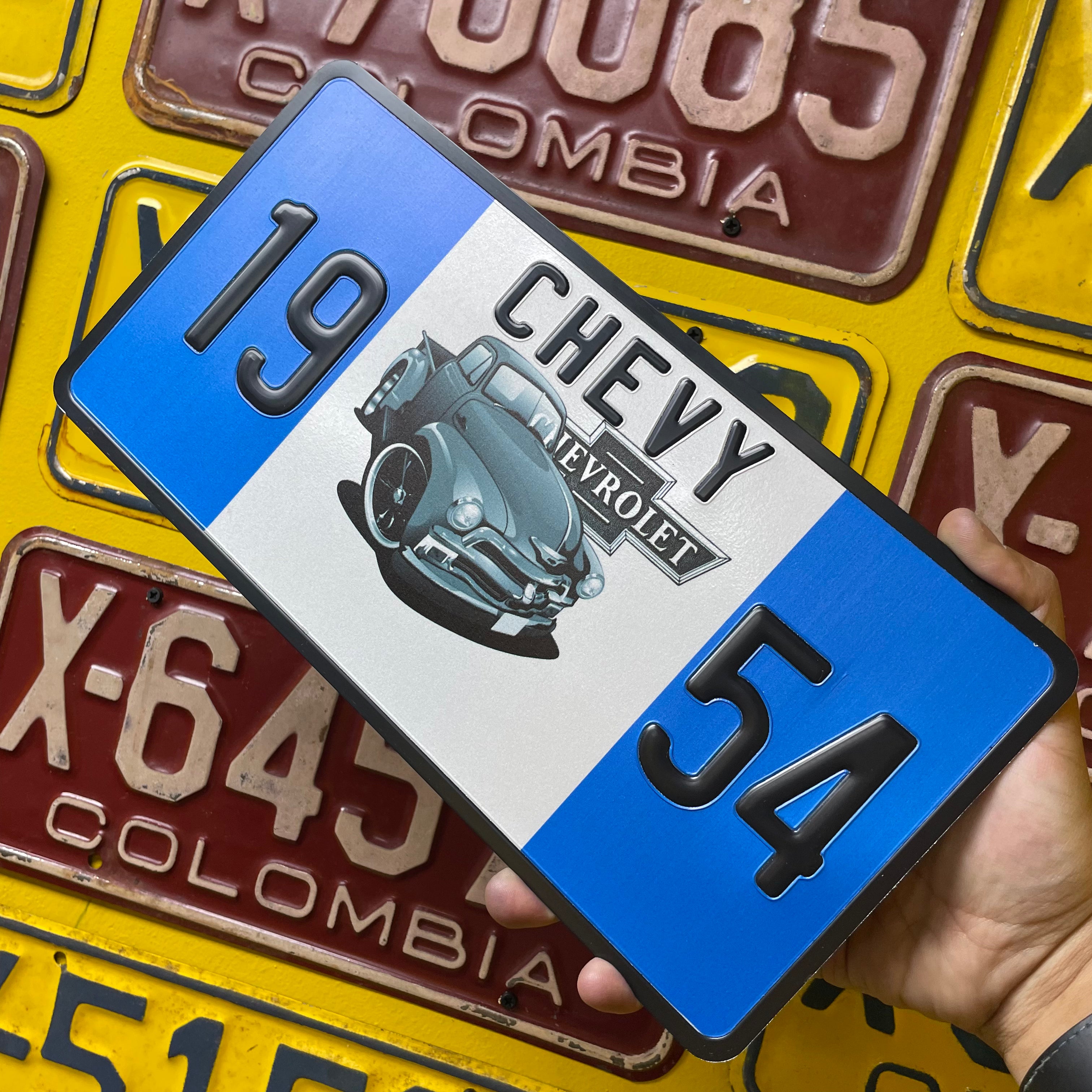 Custom US Aluminium Embossed Vanity License Plate