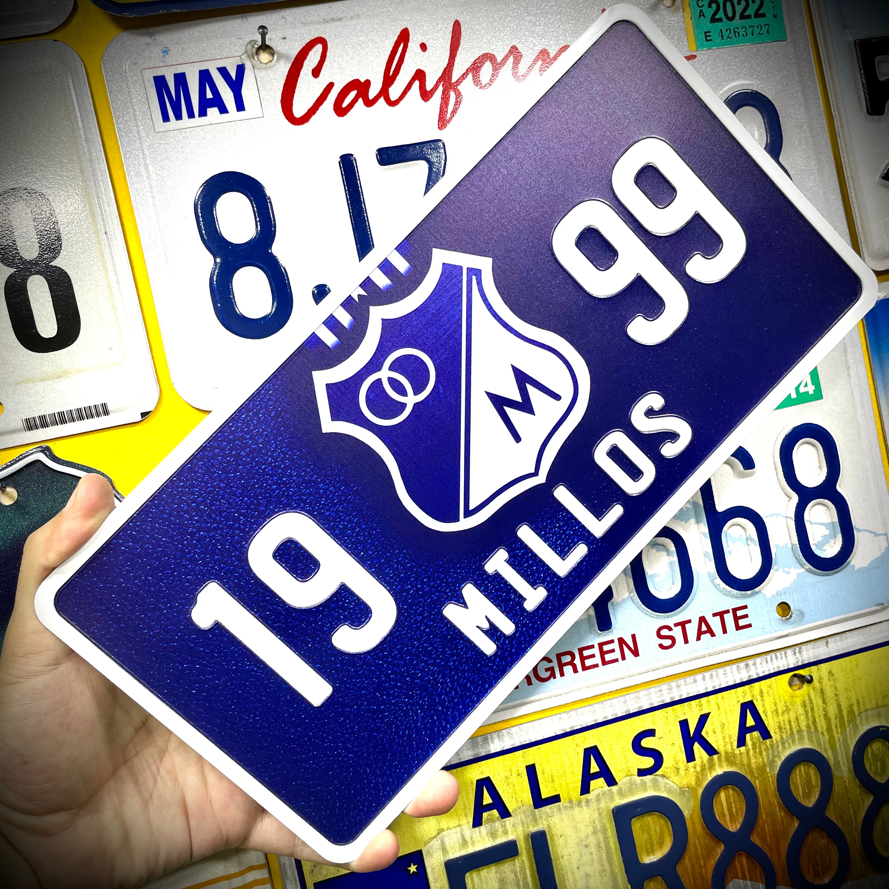 Custom US Aluminium Embossed Vanity License Plate