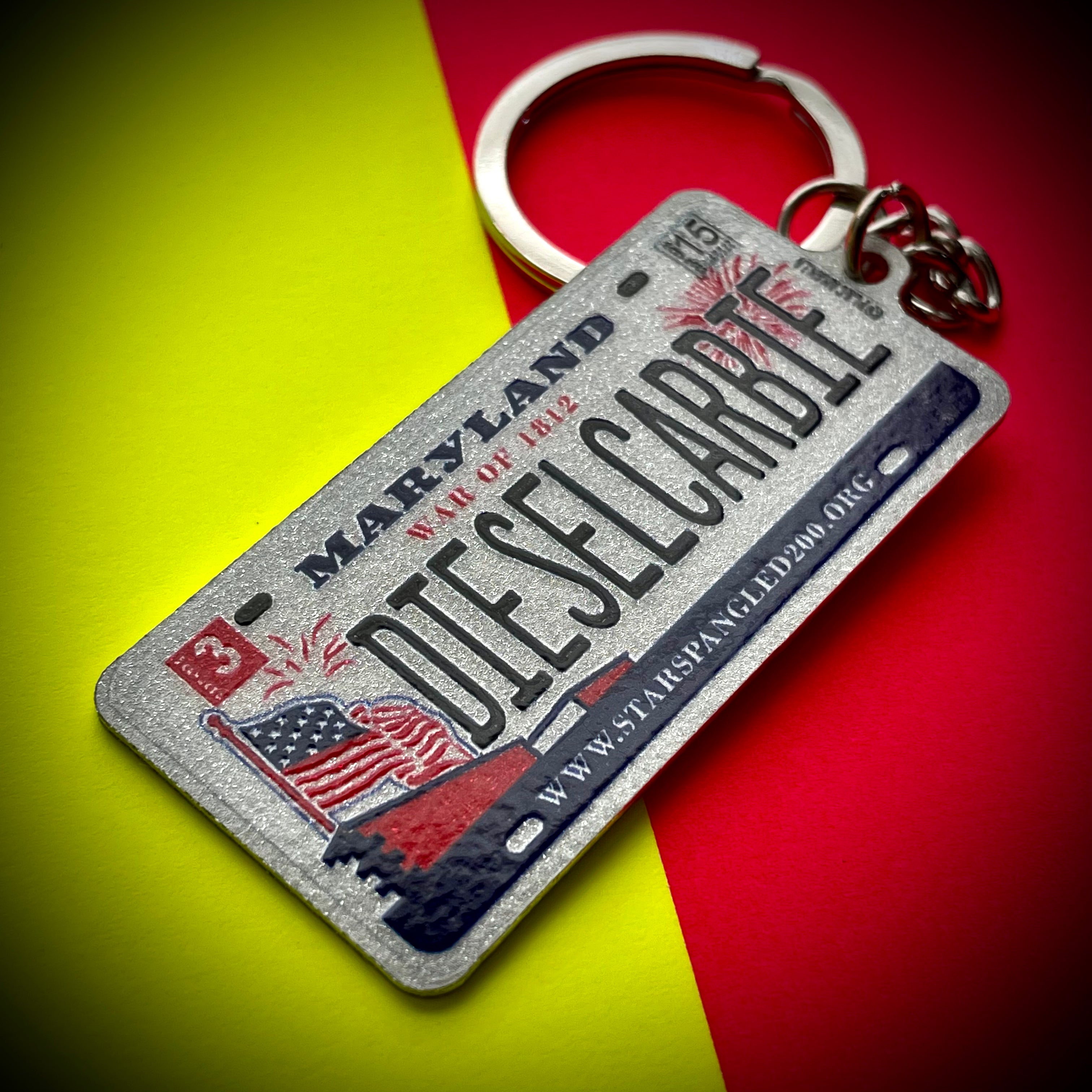 Maryland License Plate Custom Keychain