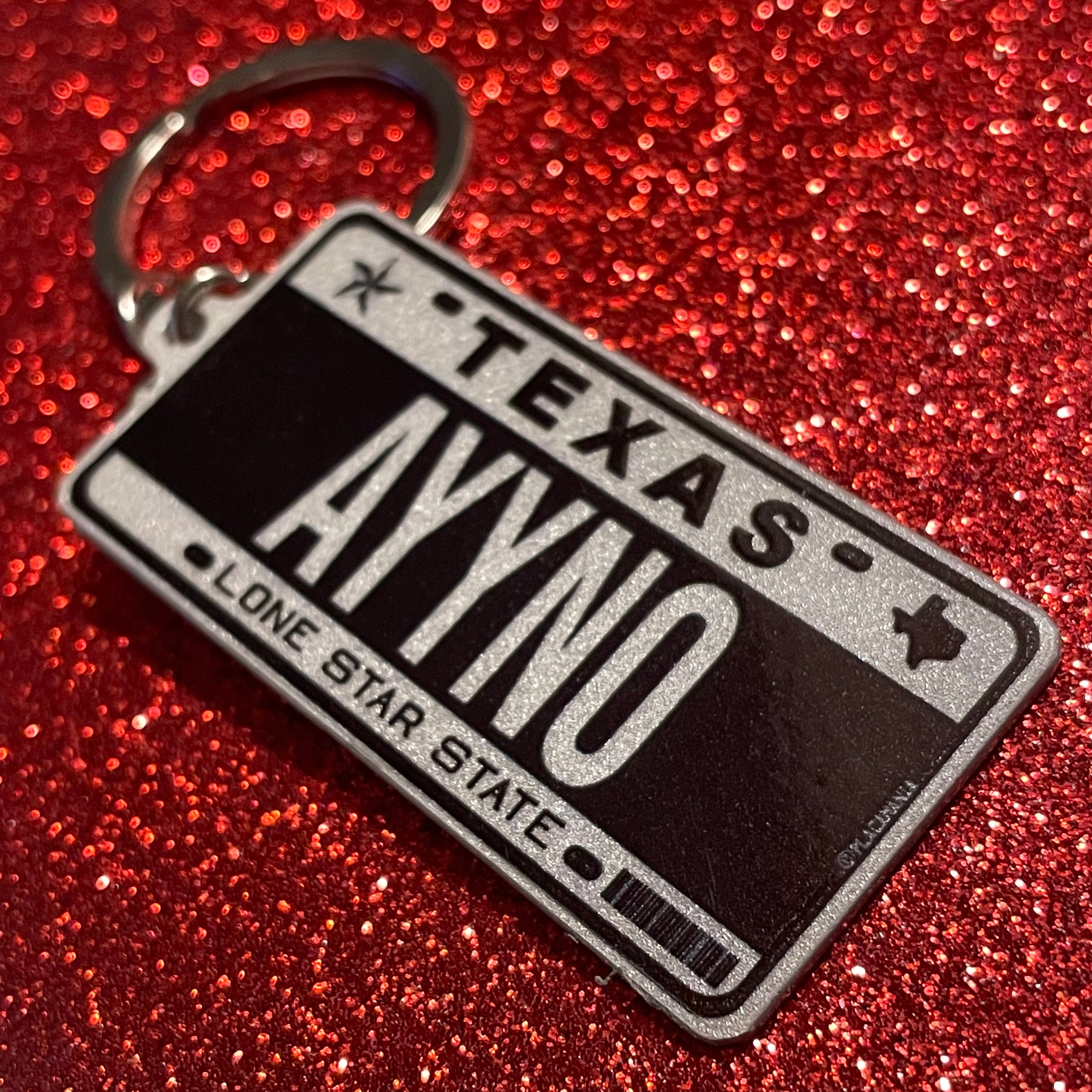 Custom US License Plate Keychain