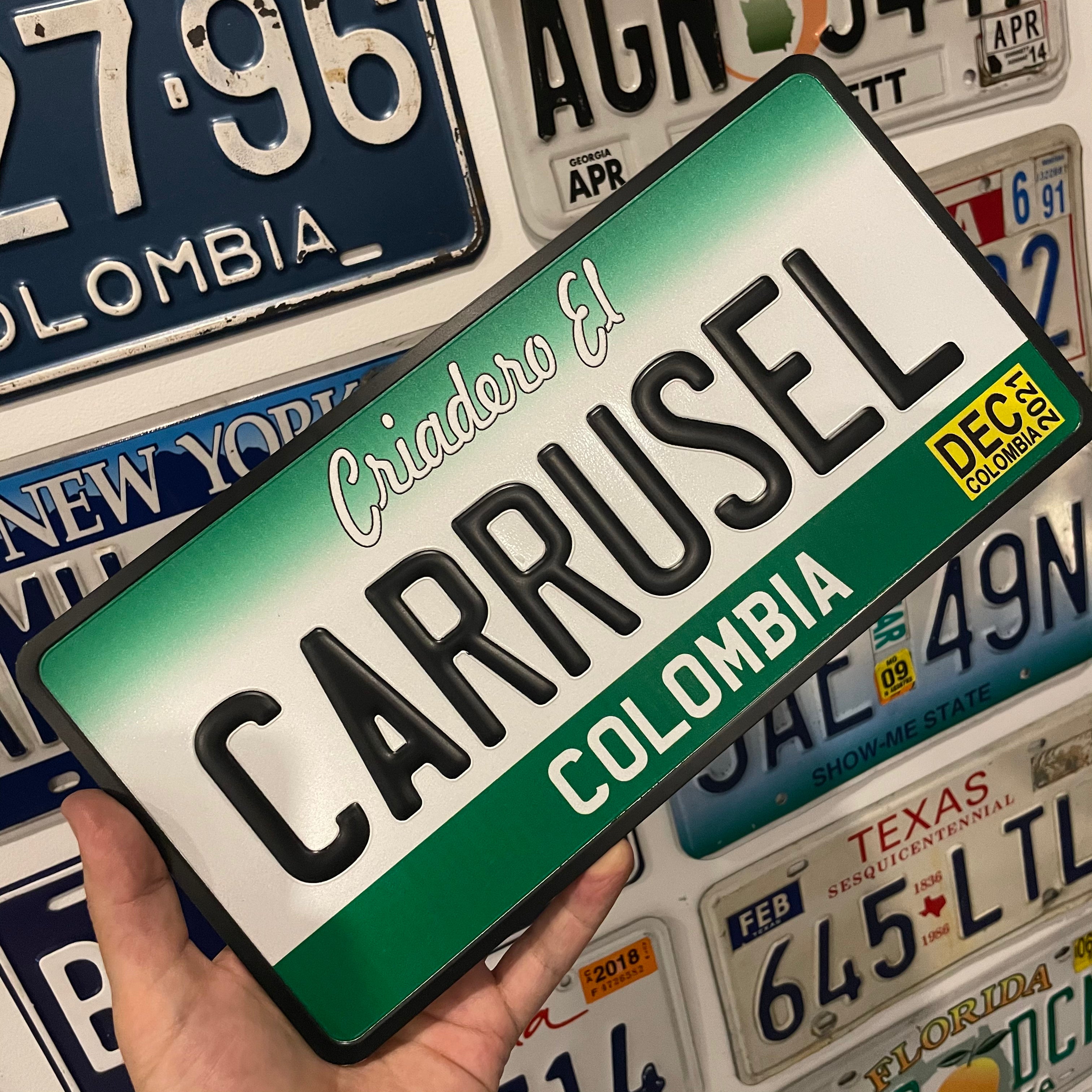 Custom US Aluminium Embossed Vanity License Plate