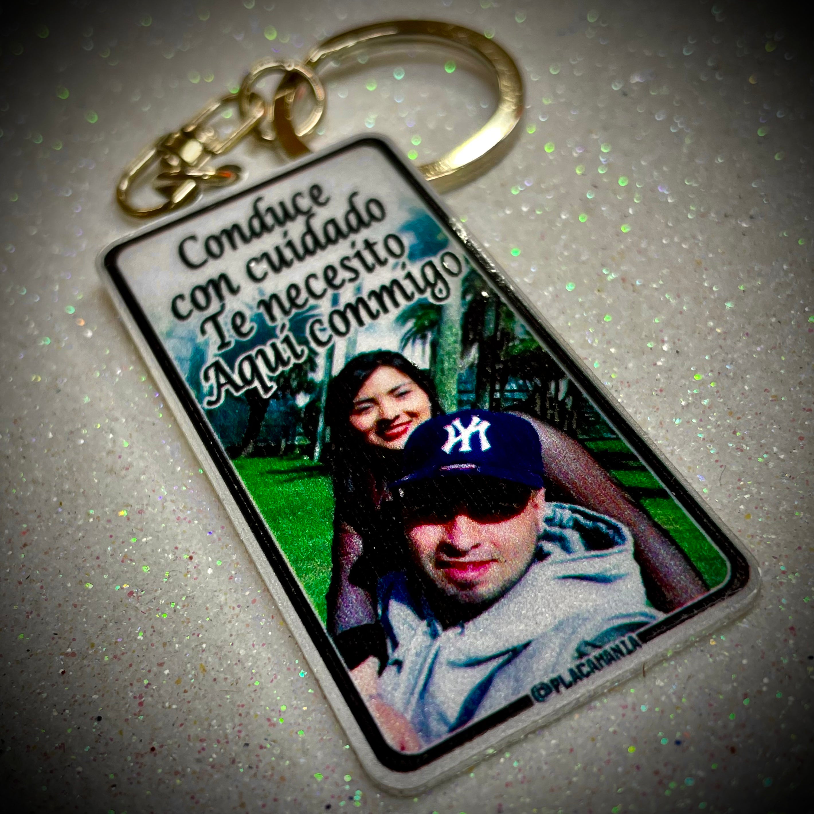 Custom US License Plate Keychain