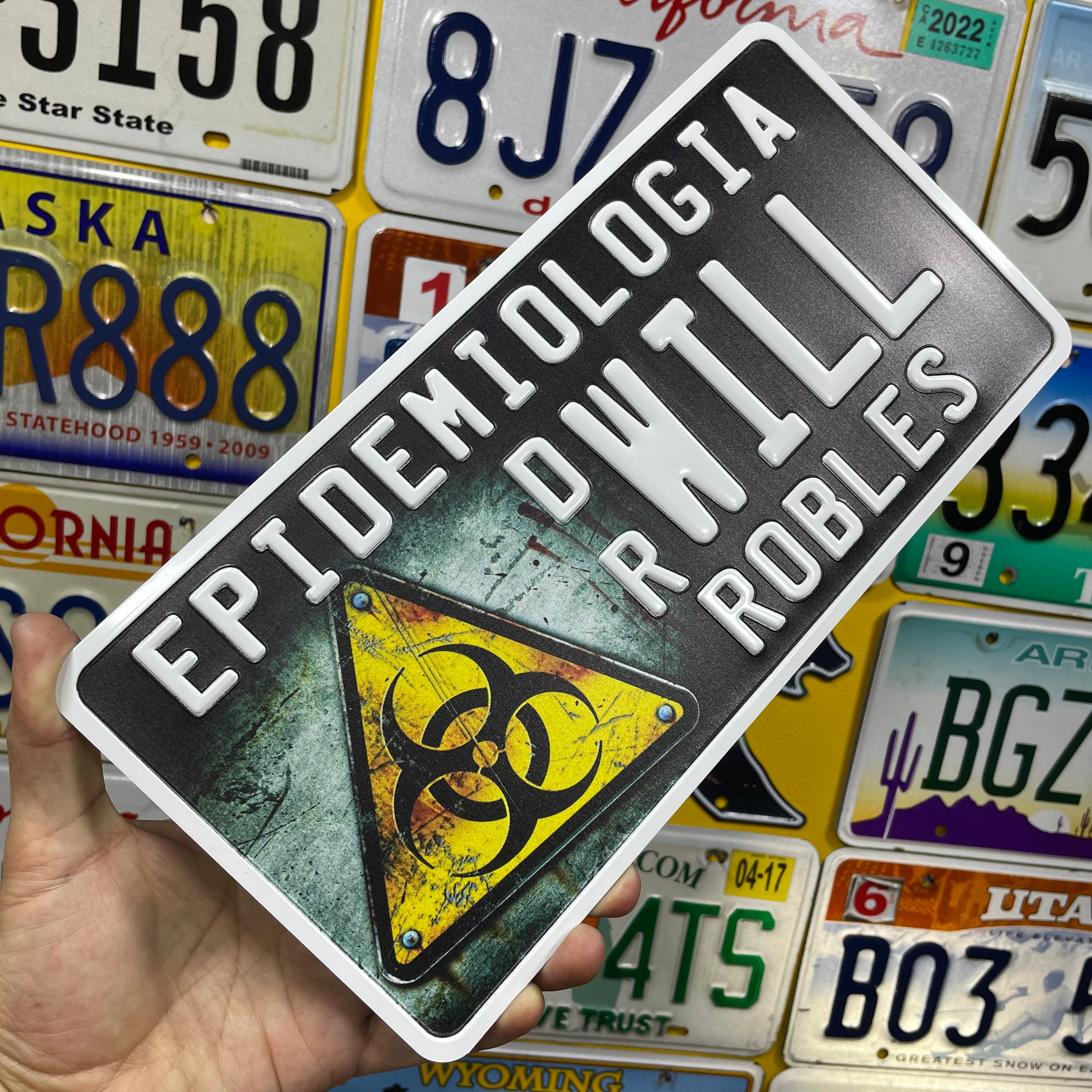 Custom US Aluminium Embossed Vanity License Plate