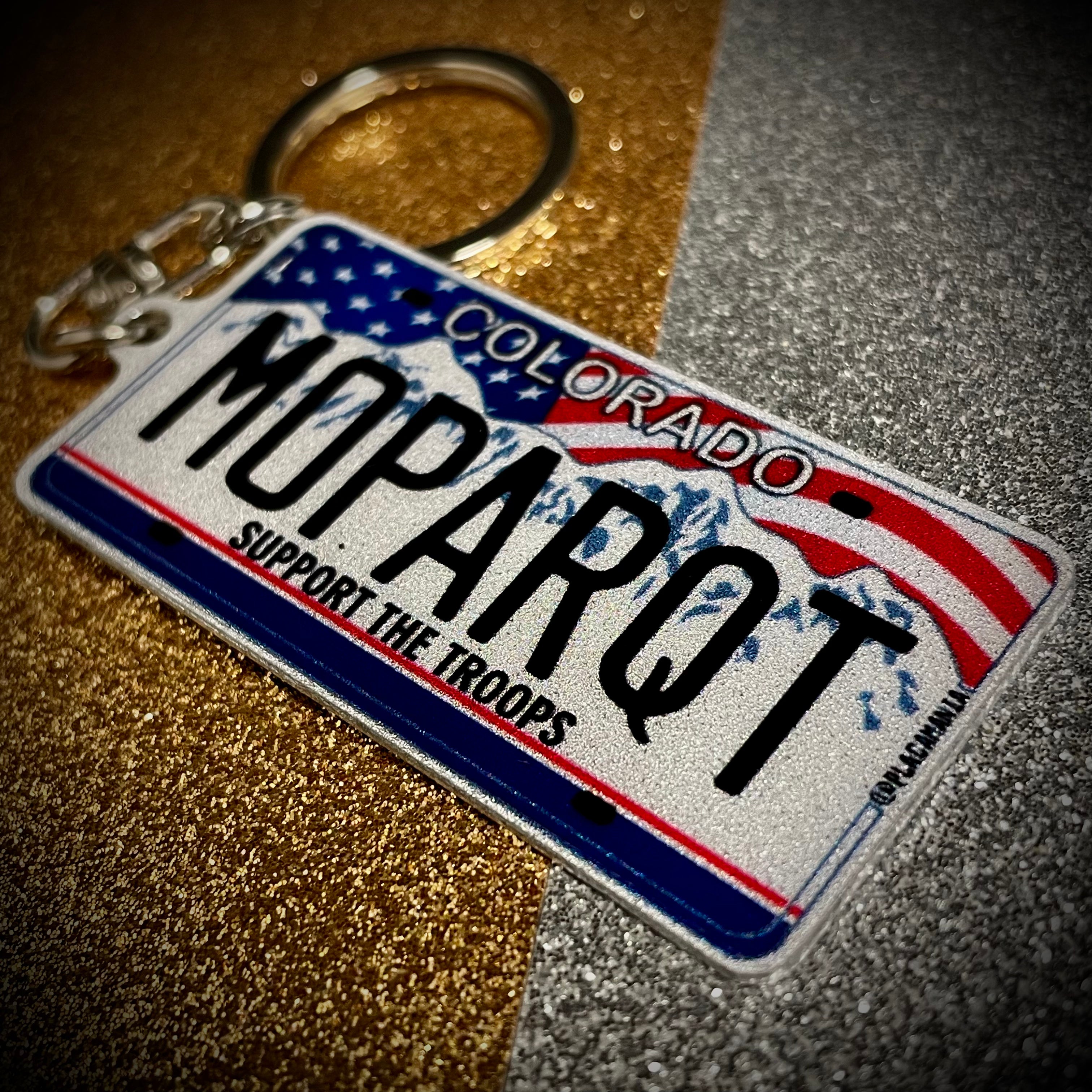 Colorado License Plate Custom Keychain