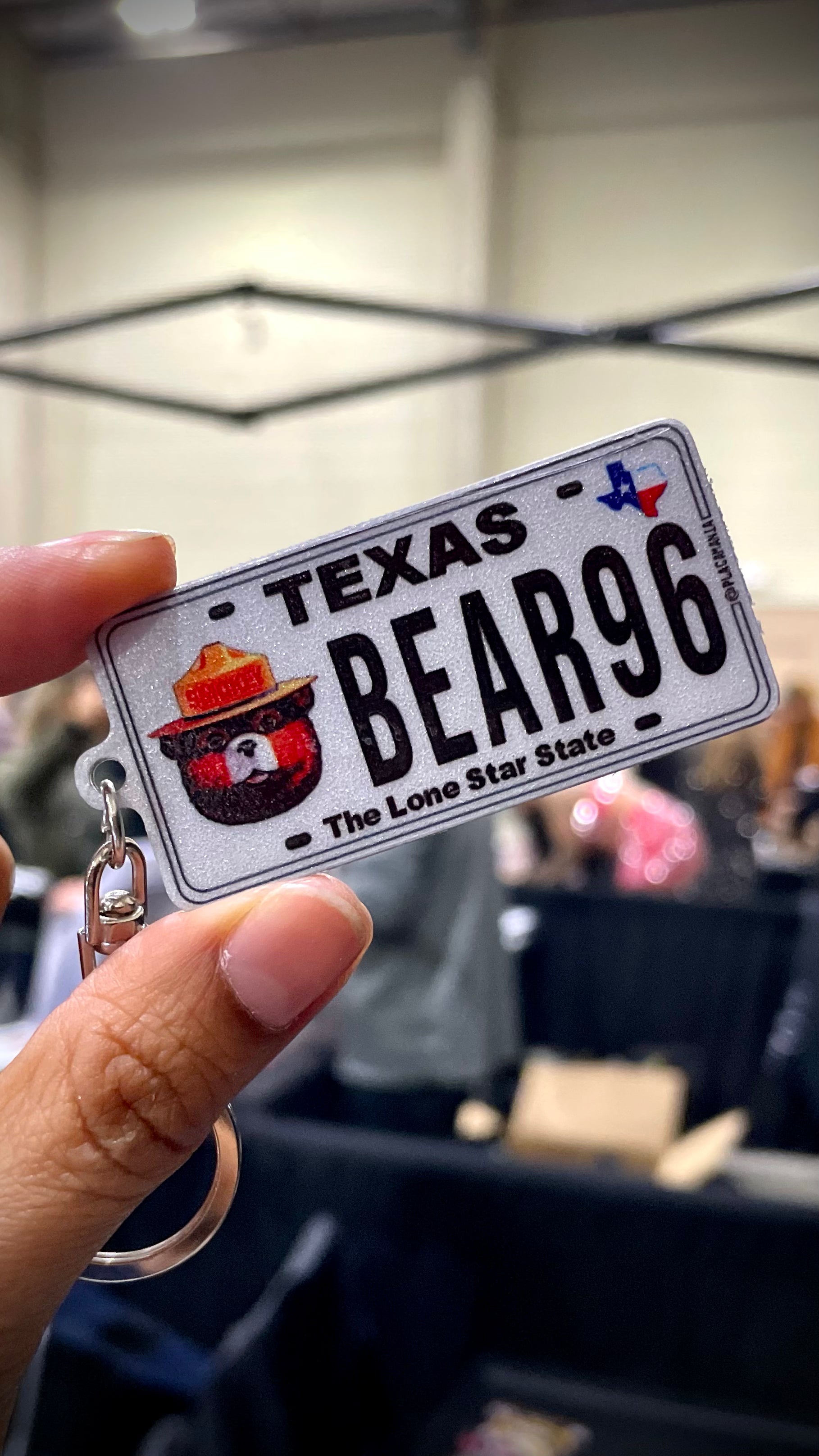 Custom US License Plate Keychain