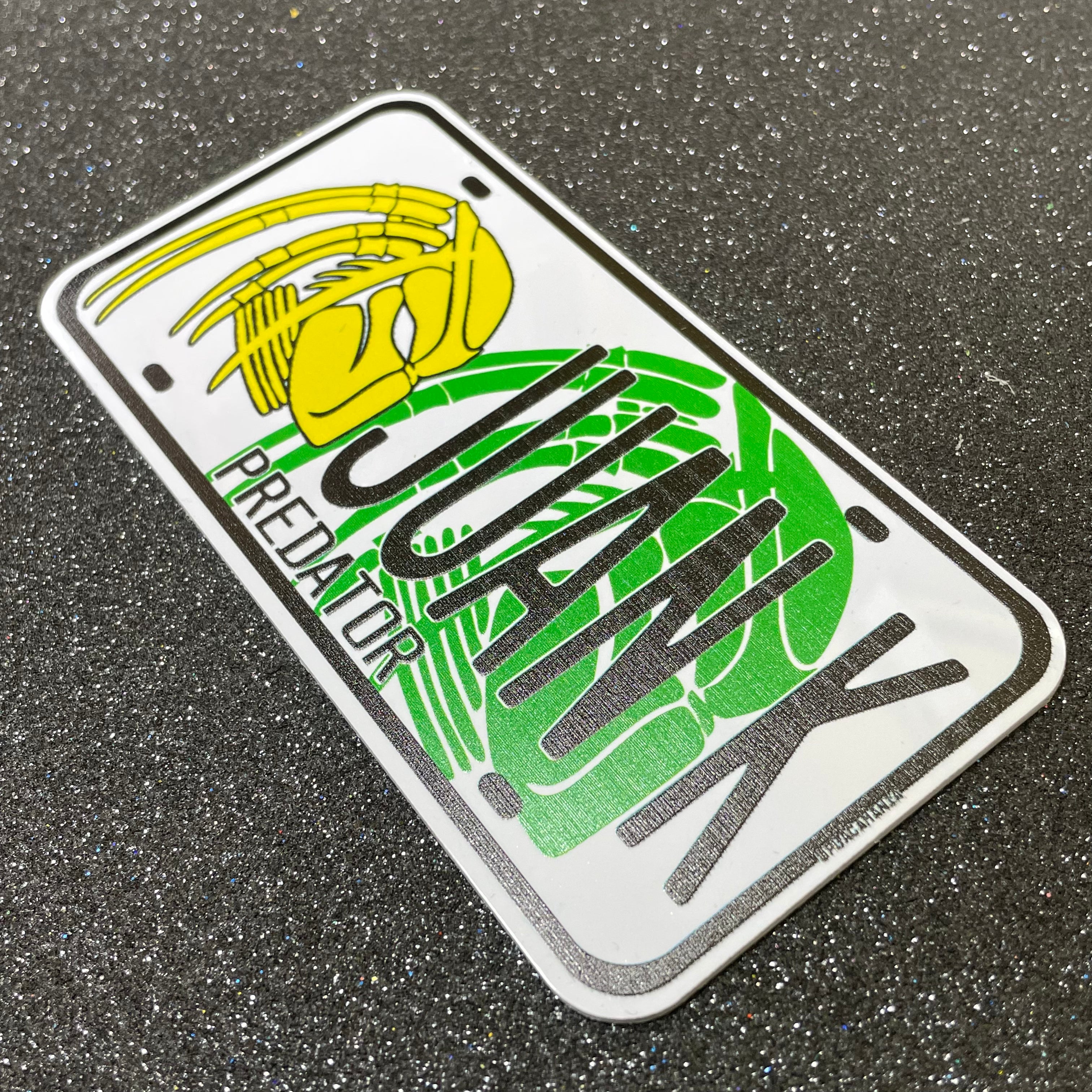 Custom Plastic Bike's License Plate