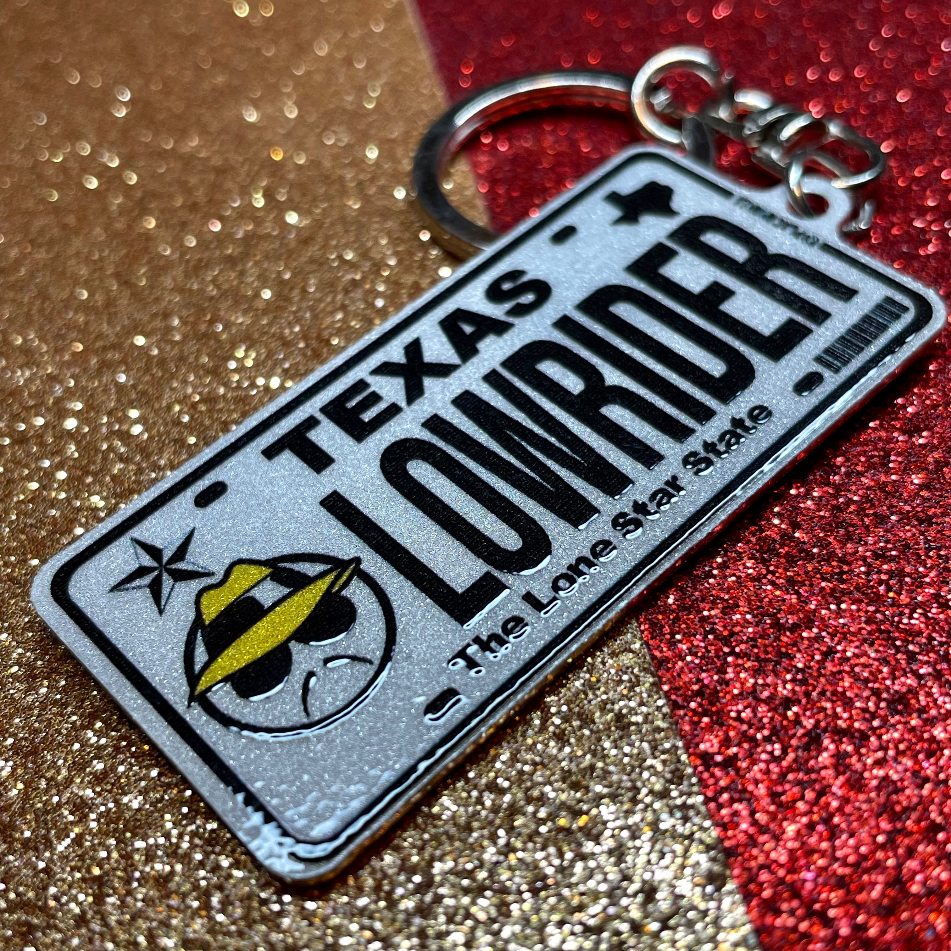 Custom US License Plate Keychain