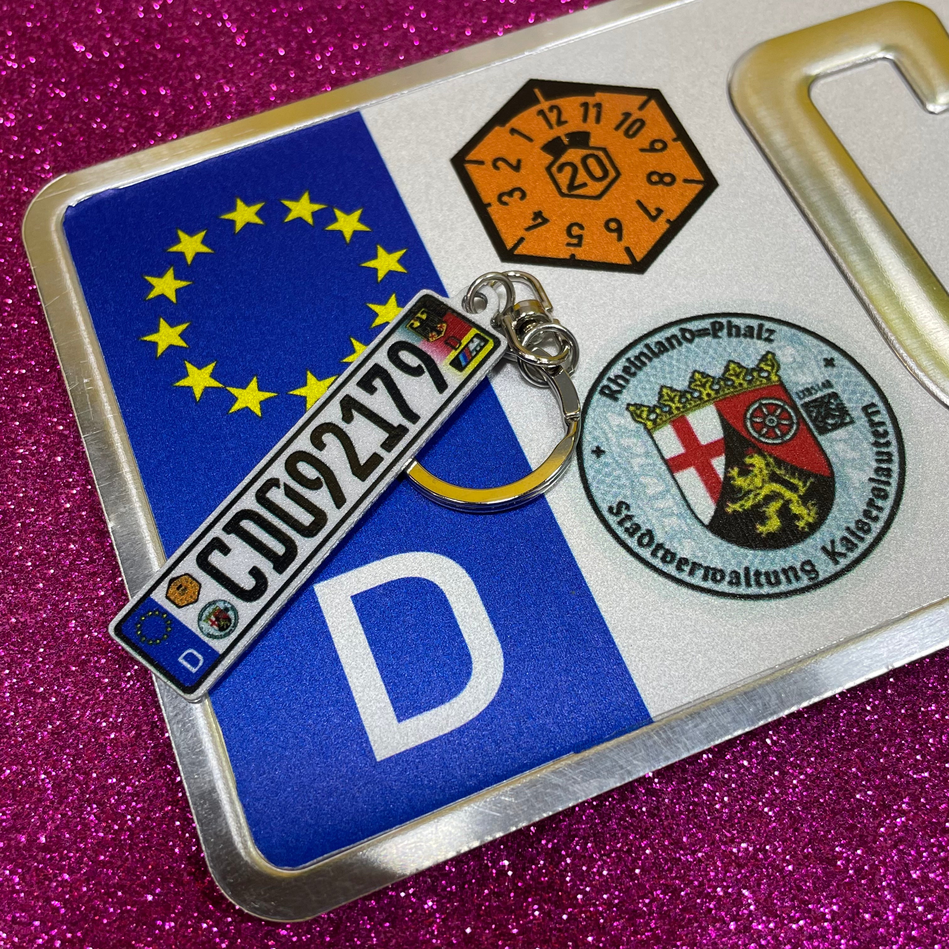 Custom European Aluminium Embossed Vanity License Plate