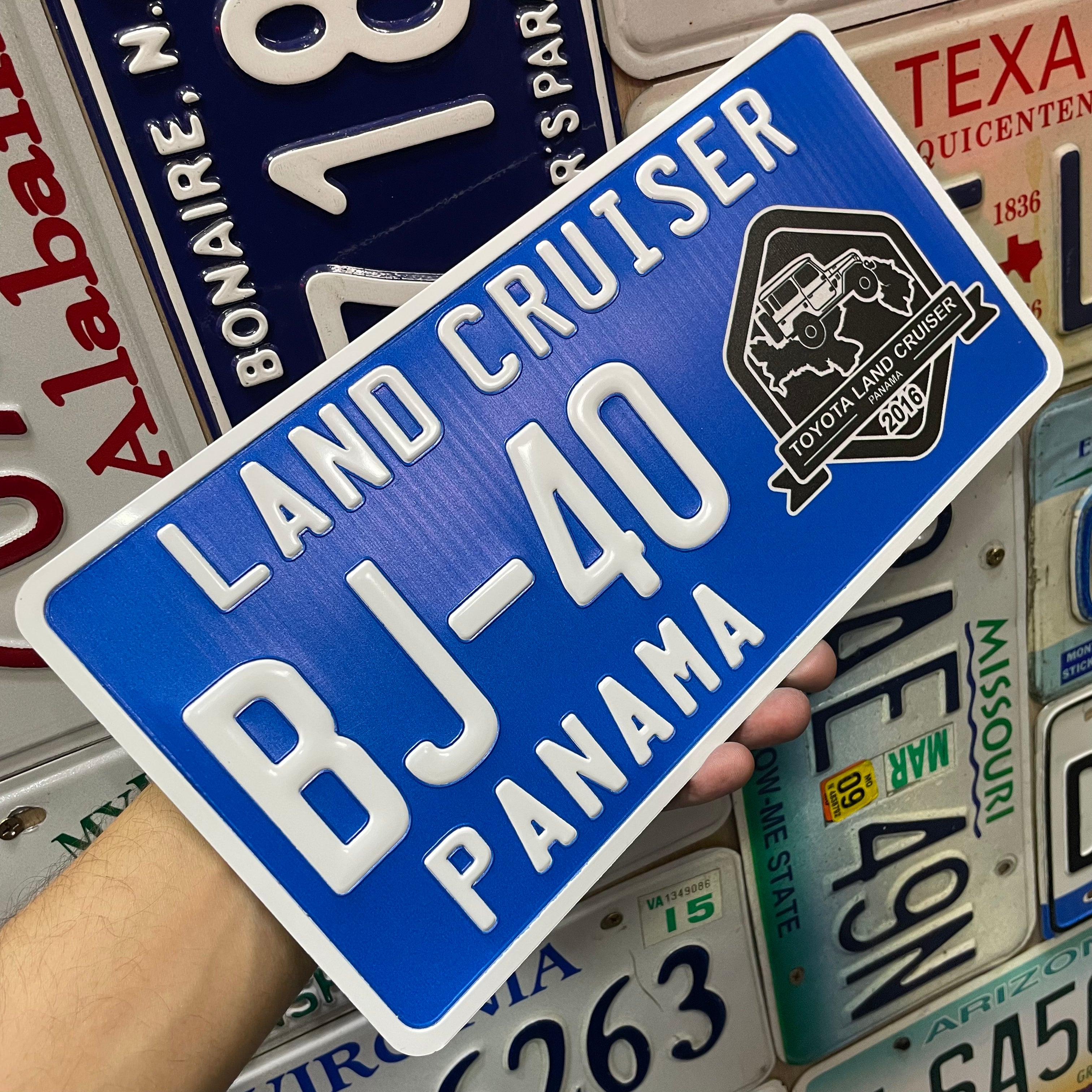 Custom US Aluminium Embossed Vanity License Plate