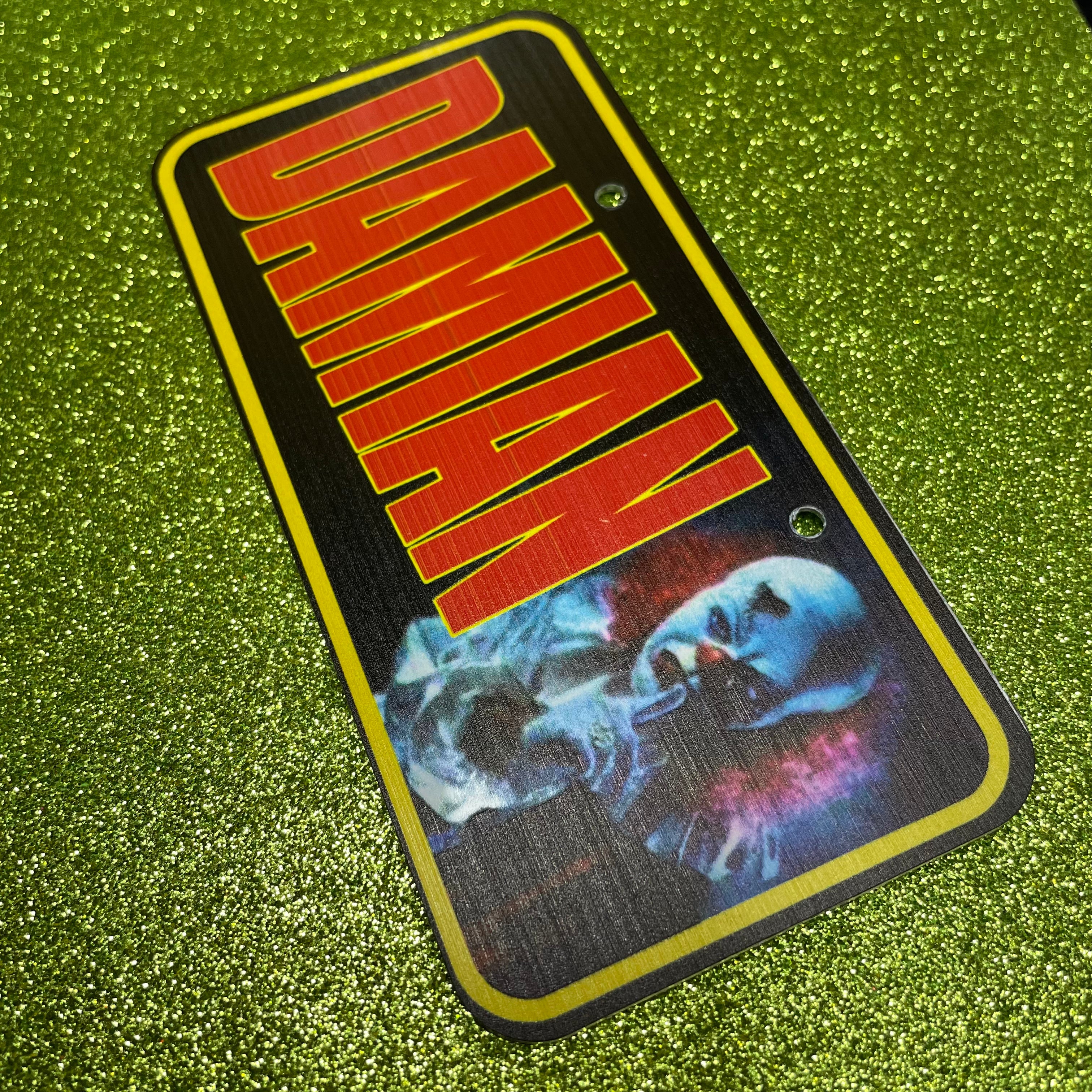 Custom Plastic Bike's License Plate