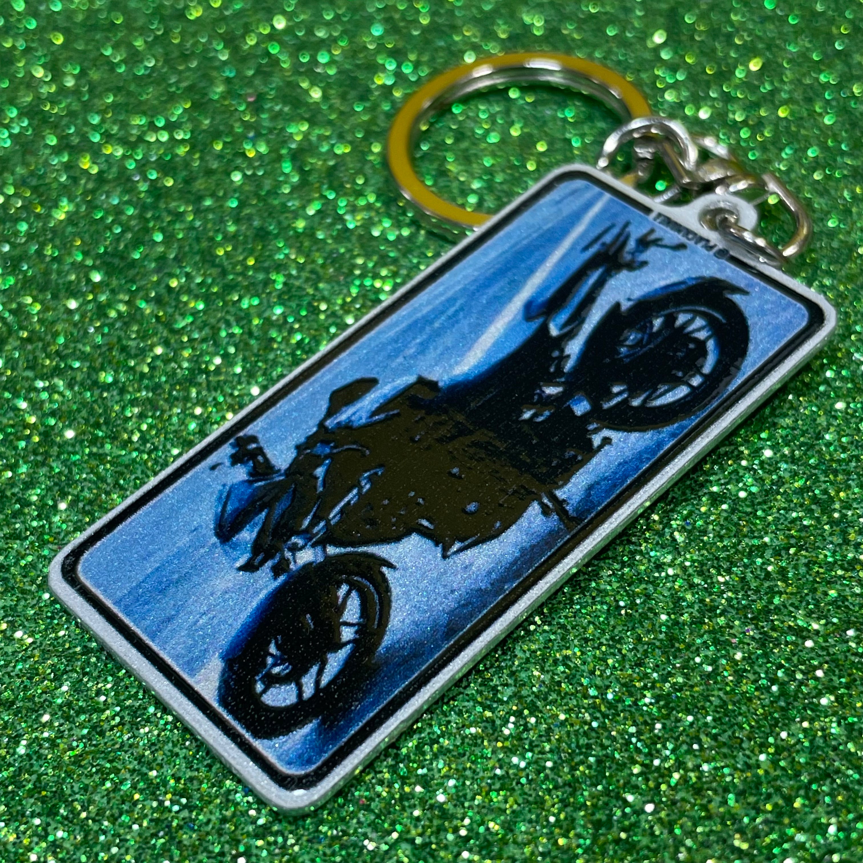 Custom US License Plate Keychain