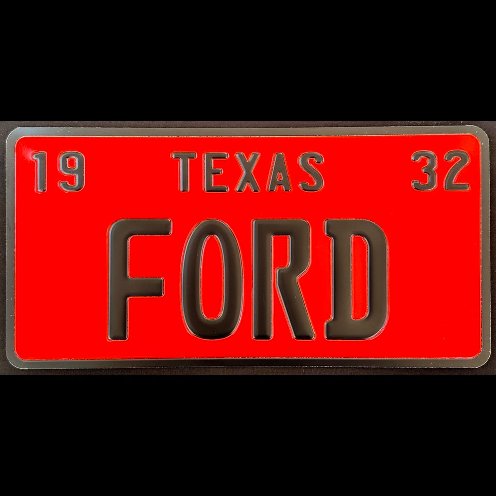 Custom US Aluminium Embossed Vanity License Plate