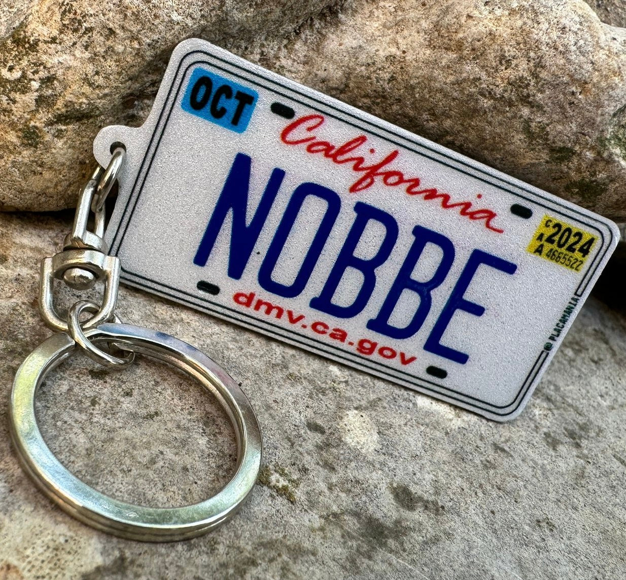 Custom US License Plate Keychain