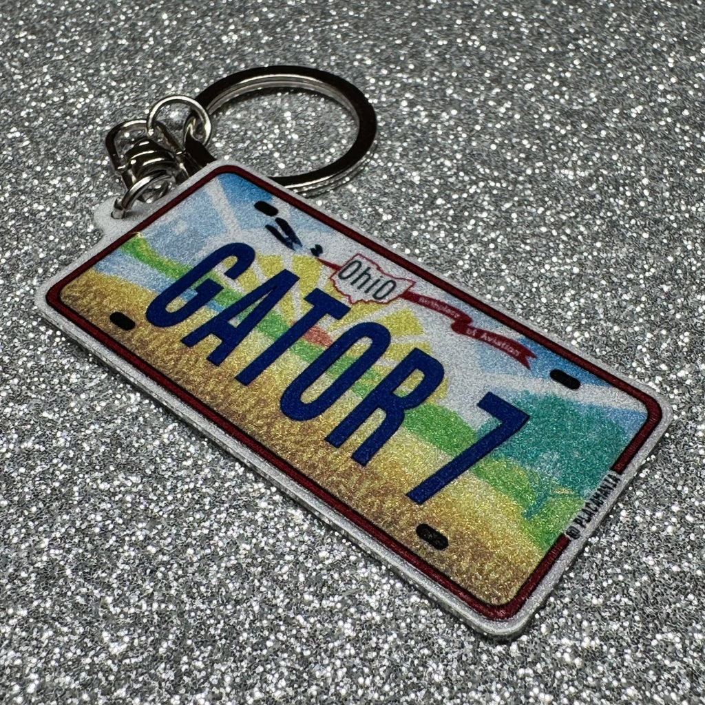 Custom US License Plate Keychain