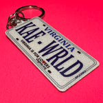 Virginia License Plate Custom Keychain