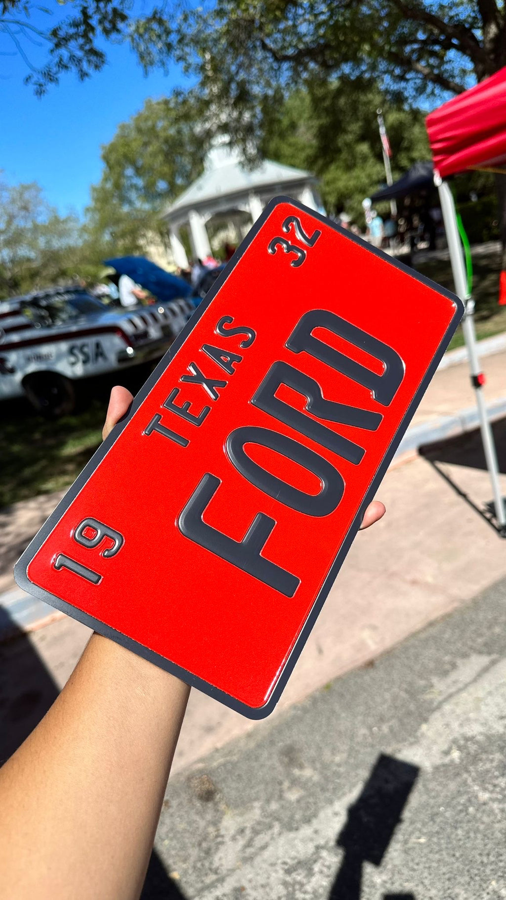 Custom US Aluminium Embossed Vanity License Plate