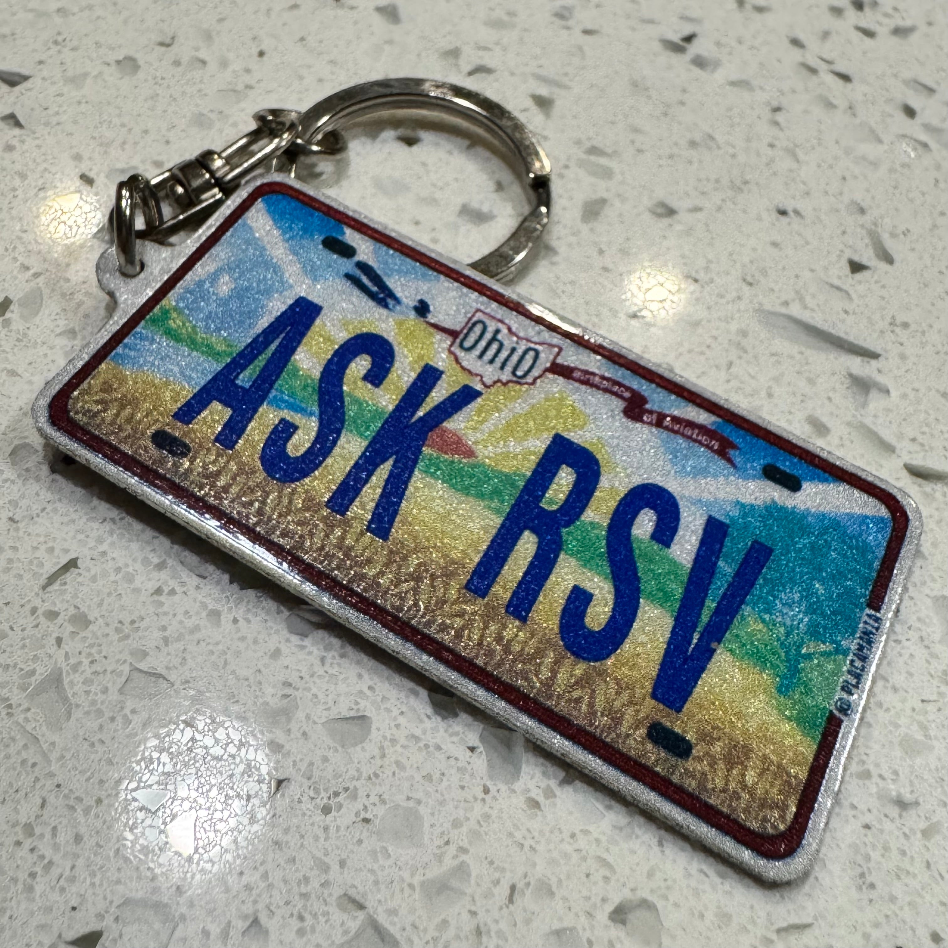 Custom US License Plate Keychain