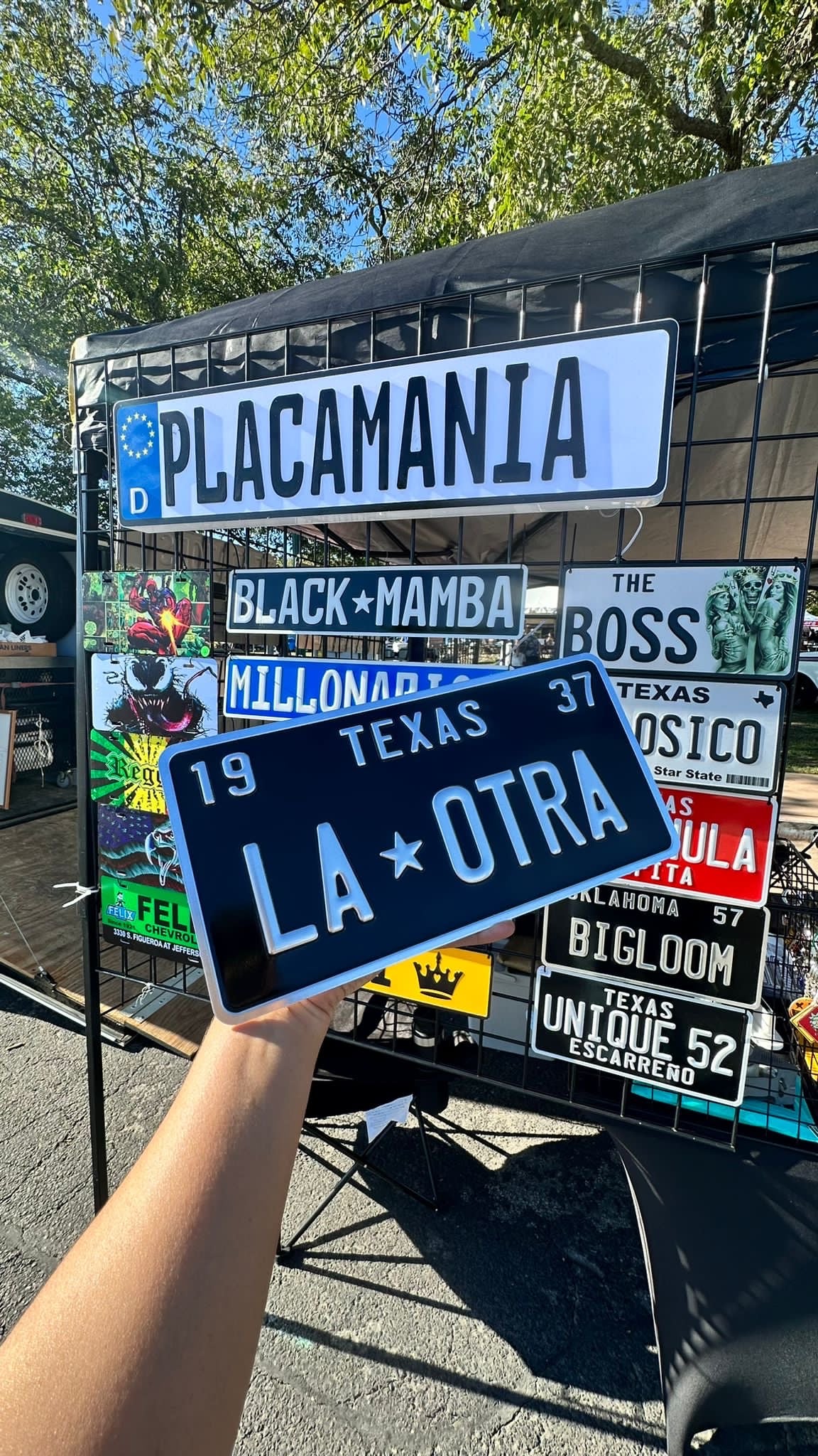 Custom US Aluminium Embossed Vanity License Plate