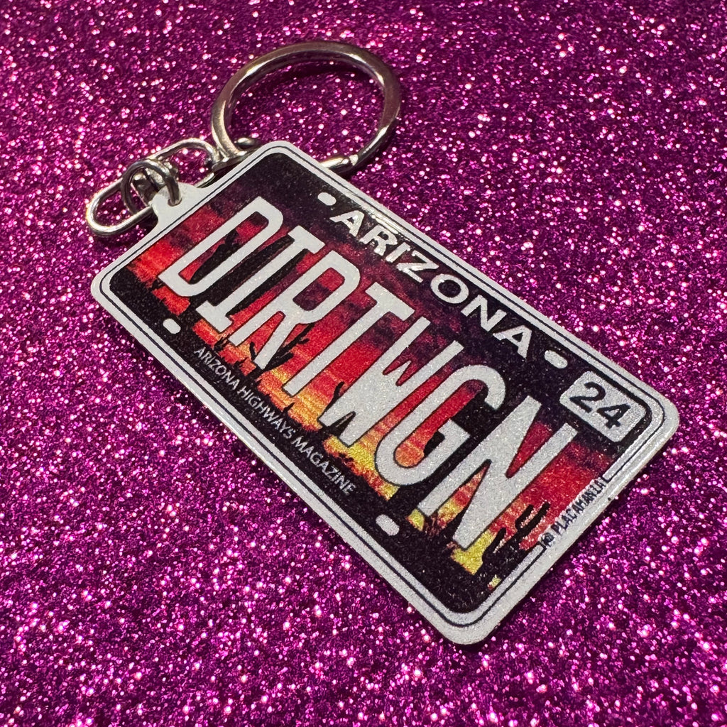 Arizona License Plate Custom Keychain