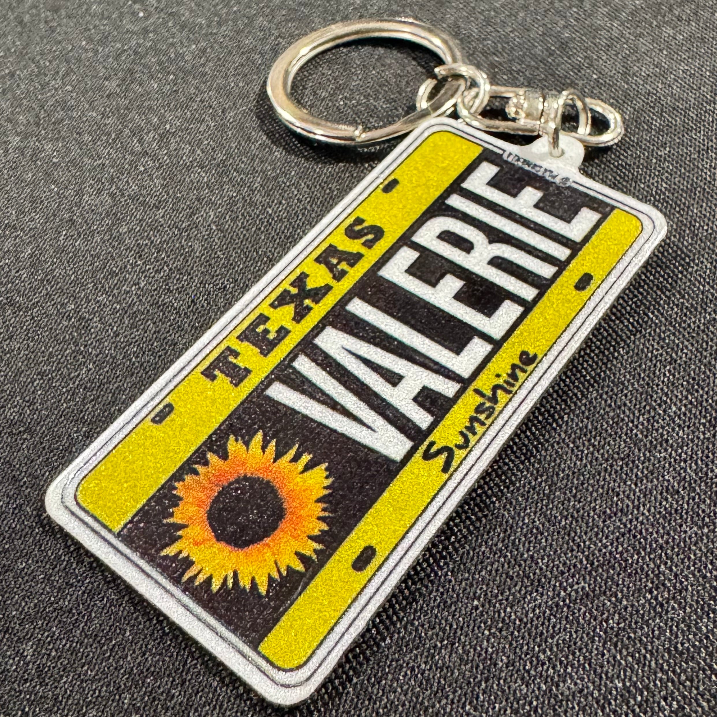 Custom US License Plate Keychain