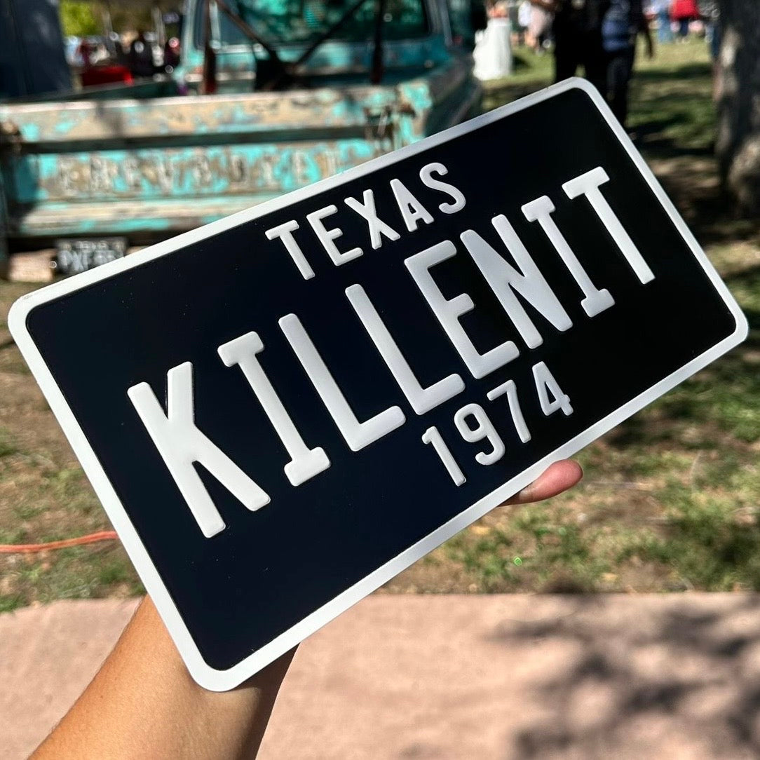 Custom US Aluminium Embossed Vanity License Plate