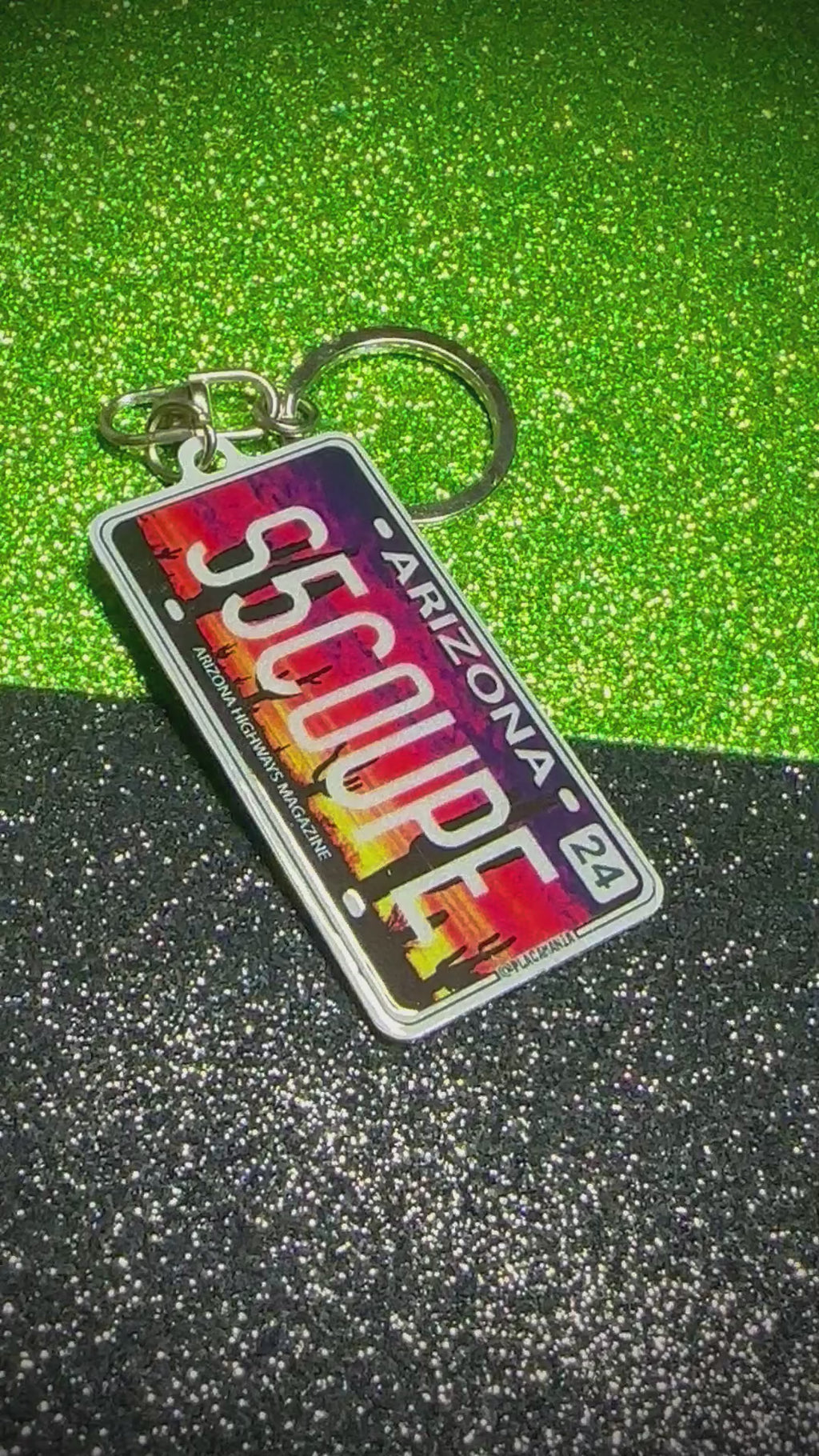 Arizona License Plate Custom Keychain