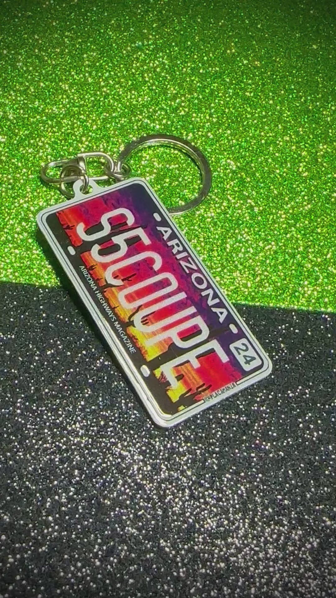 Arizona License Plate Custom Keychain