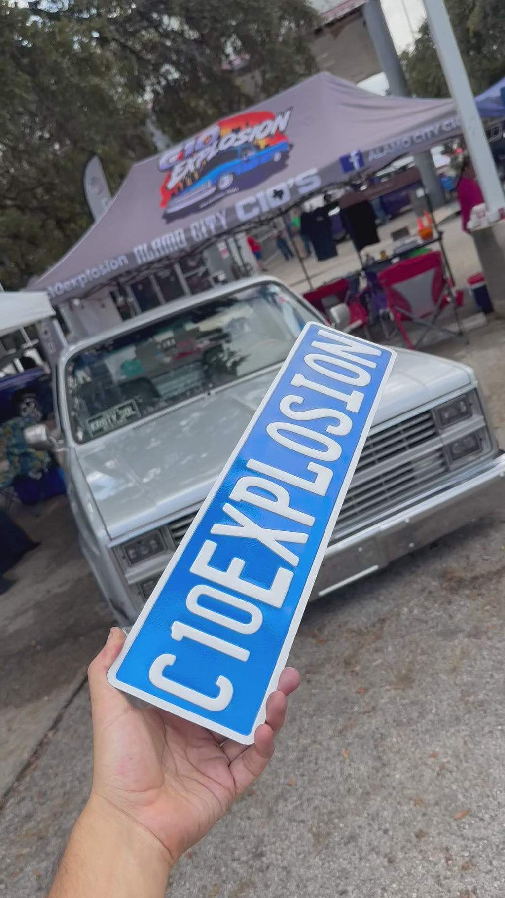 Custom European Aluminium Embossed Vanity License Plate